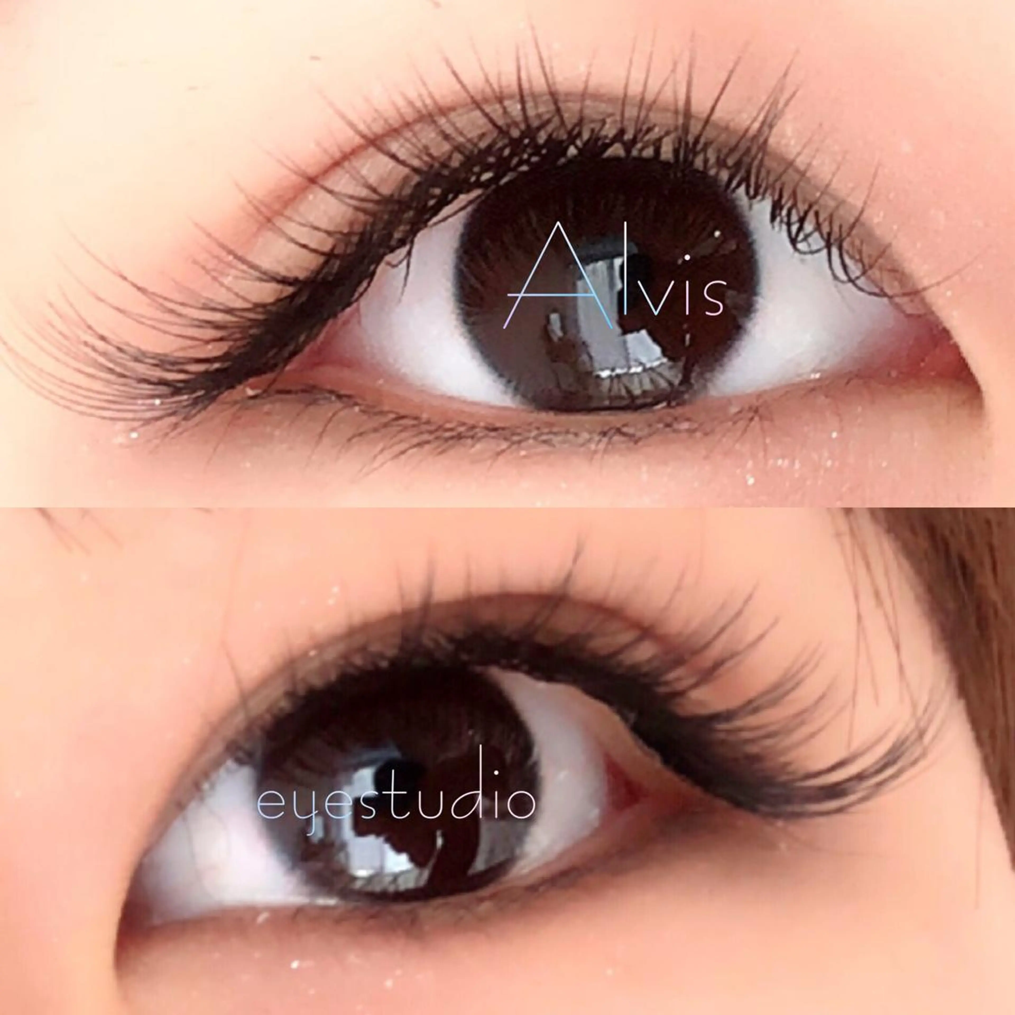 マツエク・マツパ Cカール 目尻長め Alviseye studio清水千織のマツエク・マツパデザイン