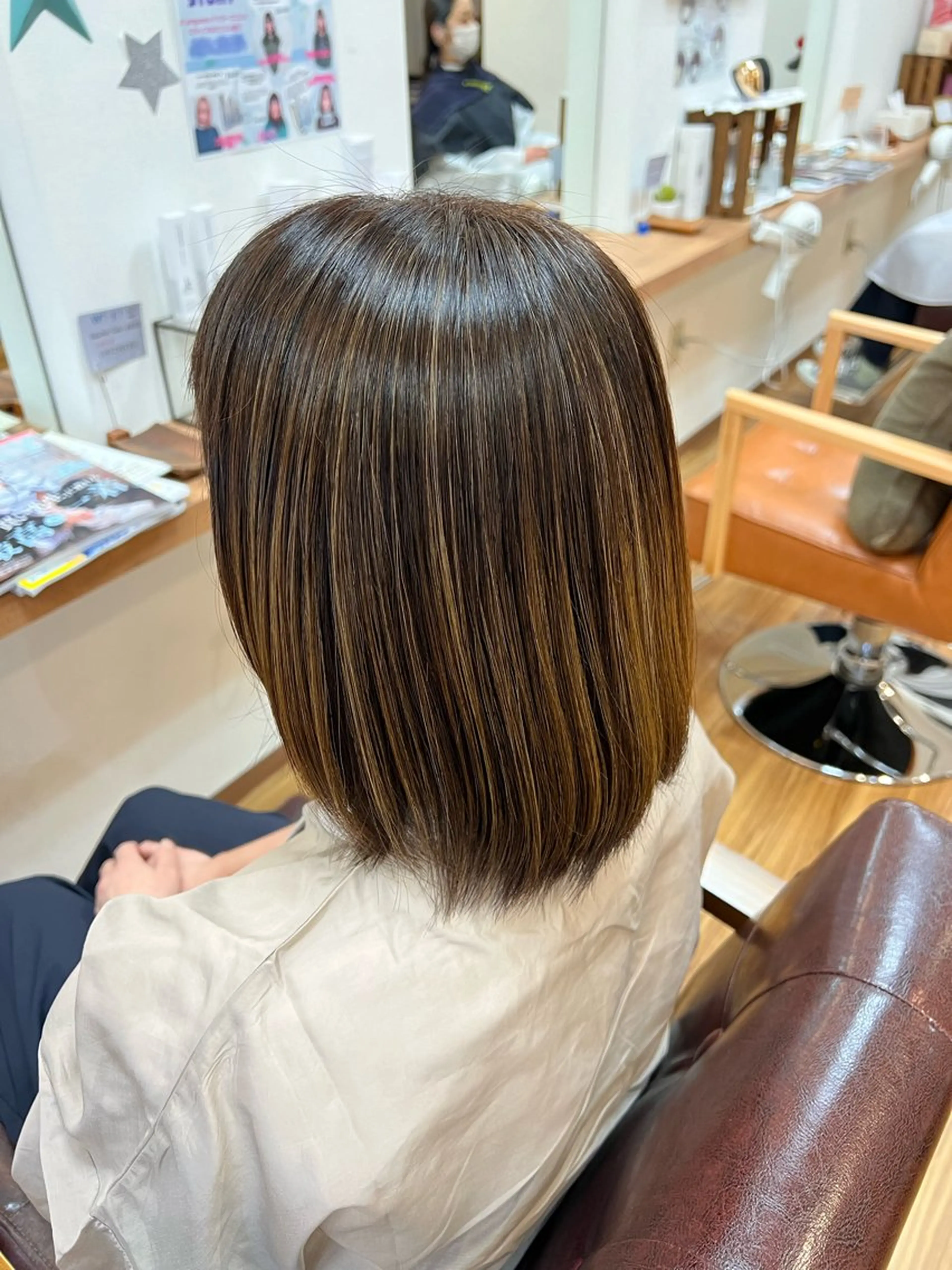 ミディアム カラー ハイライトカラー ハイライト STORY／ MAOのヘアスタイル