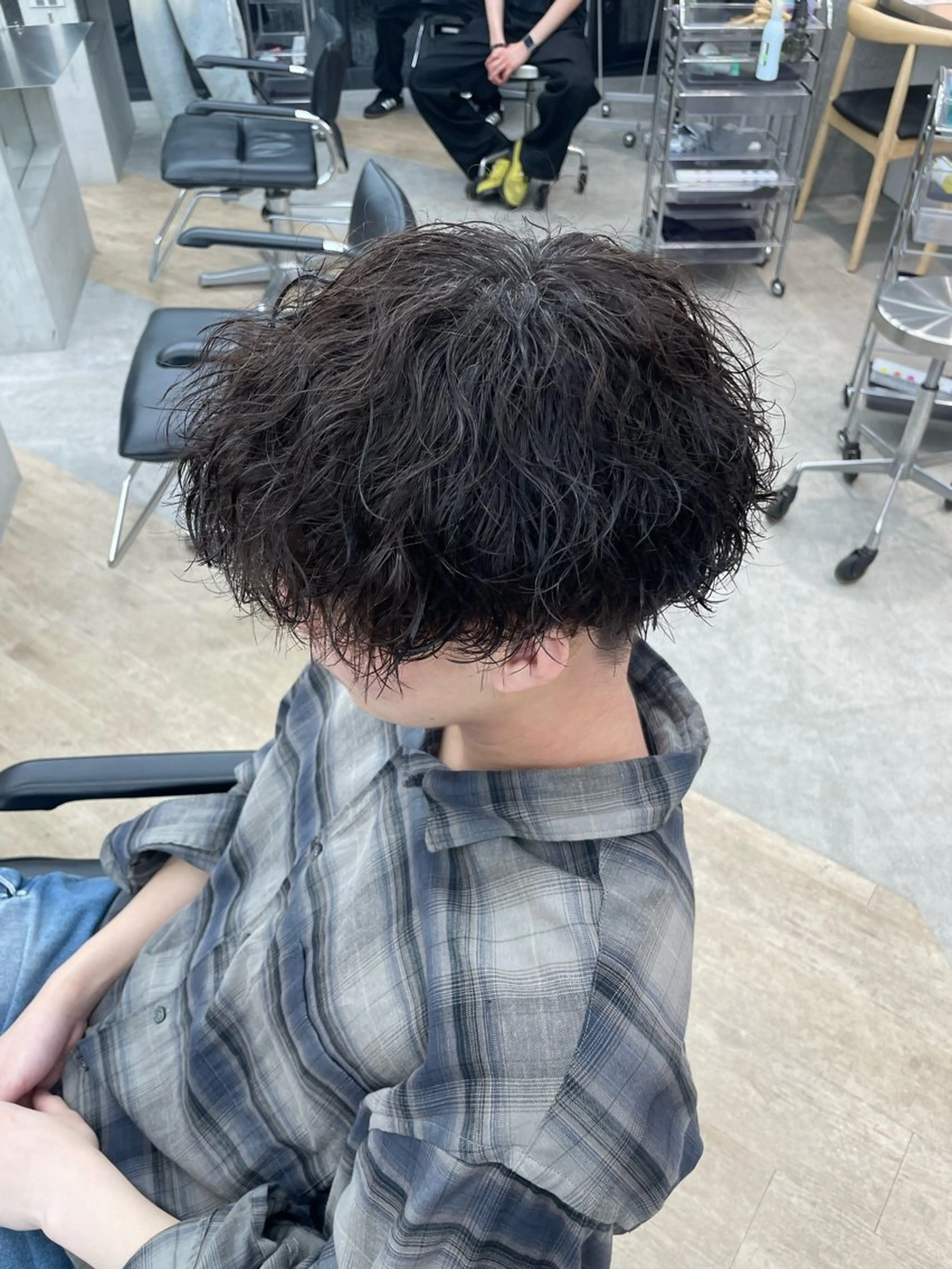 パーマ メンズ メンズパーマ ツイストスパイラルパーマ 波巻きパーマ スパイラルパーマ カット パーマ メンズ/シャドウ/ 波巻き/kyogoのヘアスタイル