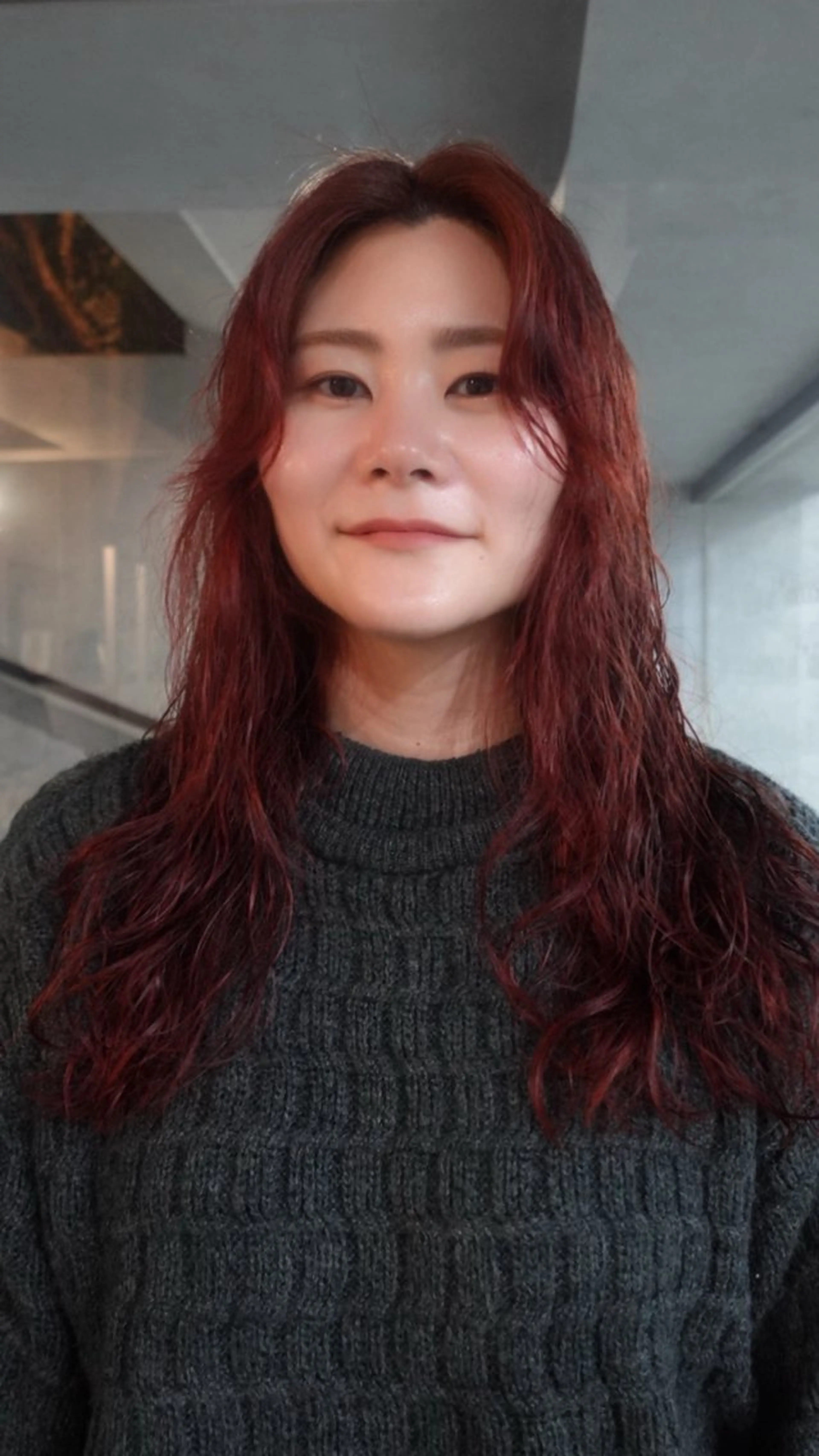 ロング パーマ ニュアンスパーマ noos表参道 ナツミのヘアスタイル