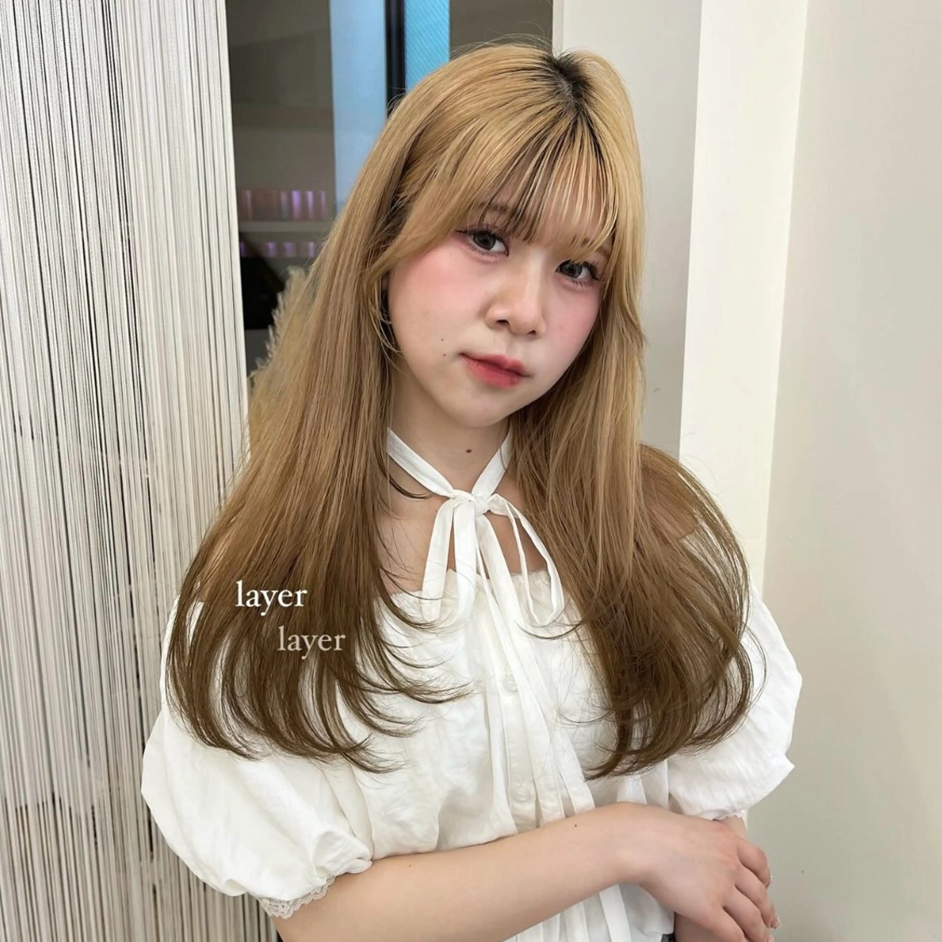 ロング カラー カット ParveMix ♡白神みやびのヘアスタイル