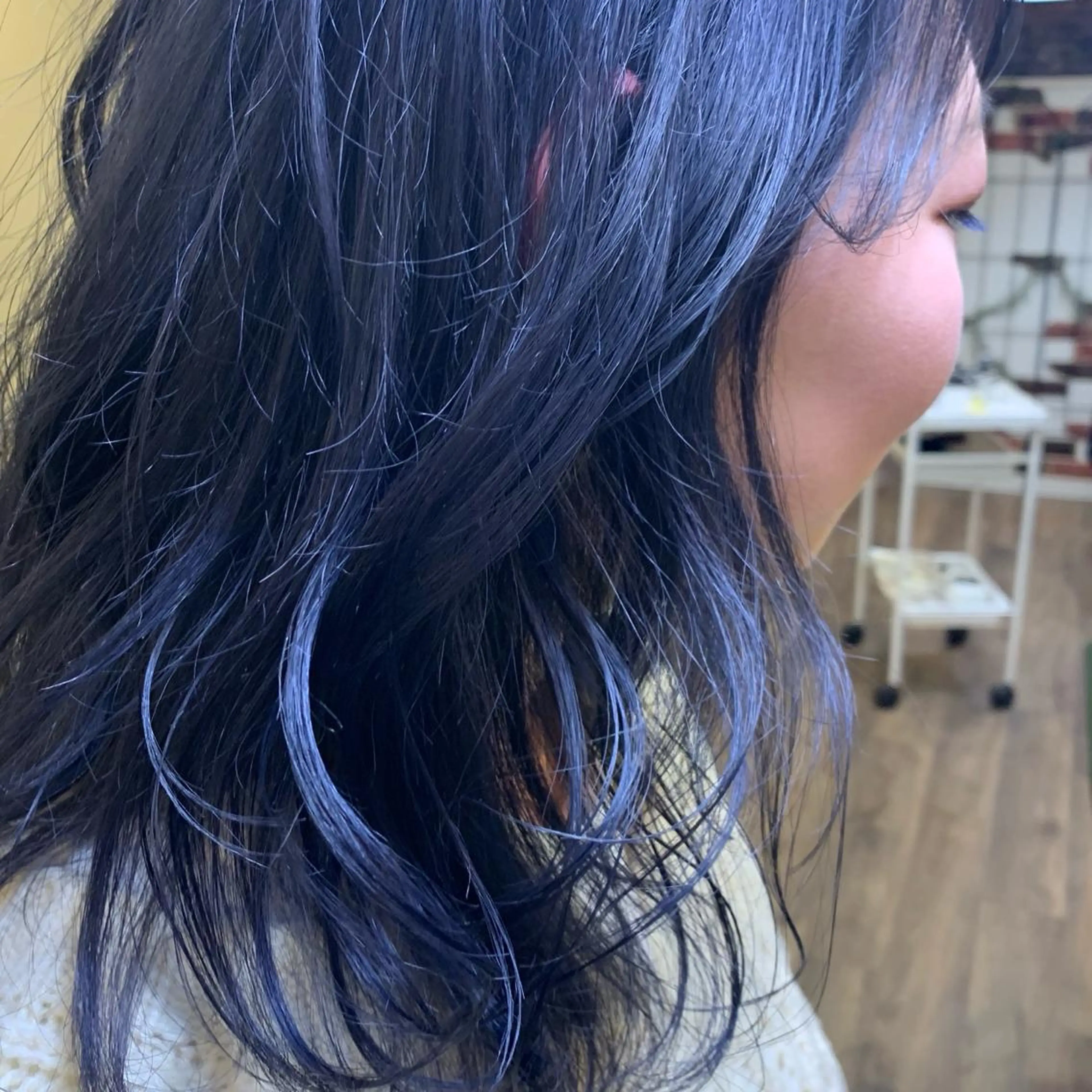 ミディアム カラー ブルーカラー ヘアカラー m ā l o.🌷 サカモトマイコのヘアスタイル