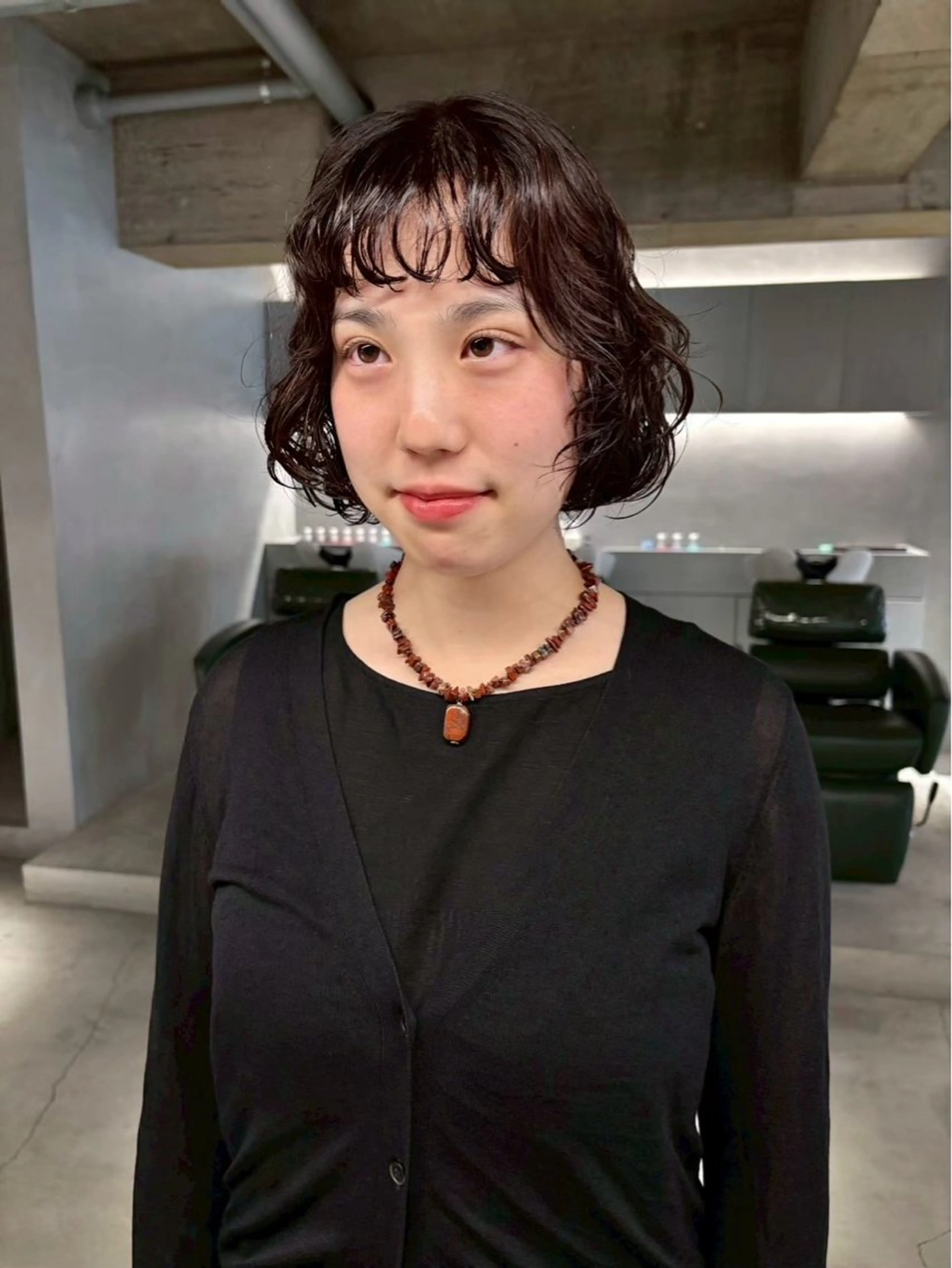 ショート パーマ 中村 衣里のヘアスタイル