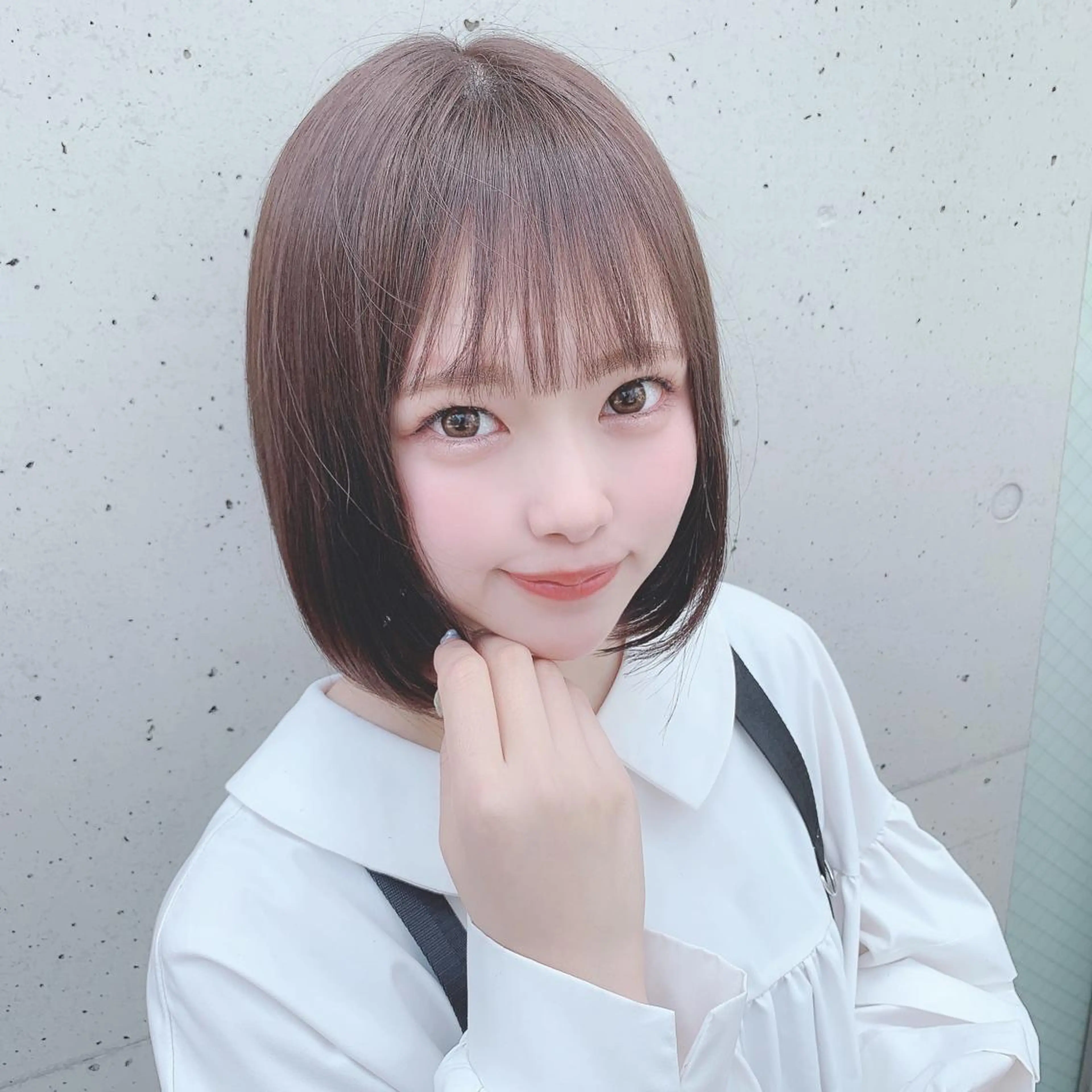 ミディアム カラー グレージュ ラベンダーカラー ラベンダーグレージュ ラベンダーグレー ボブ ✨️美髪矯正×似合わ せ艶カラー✨藤田透のヘアスタイル