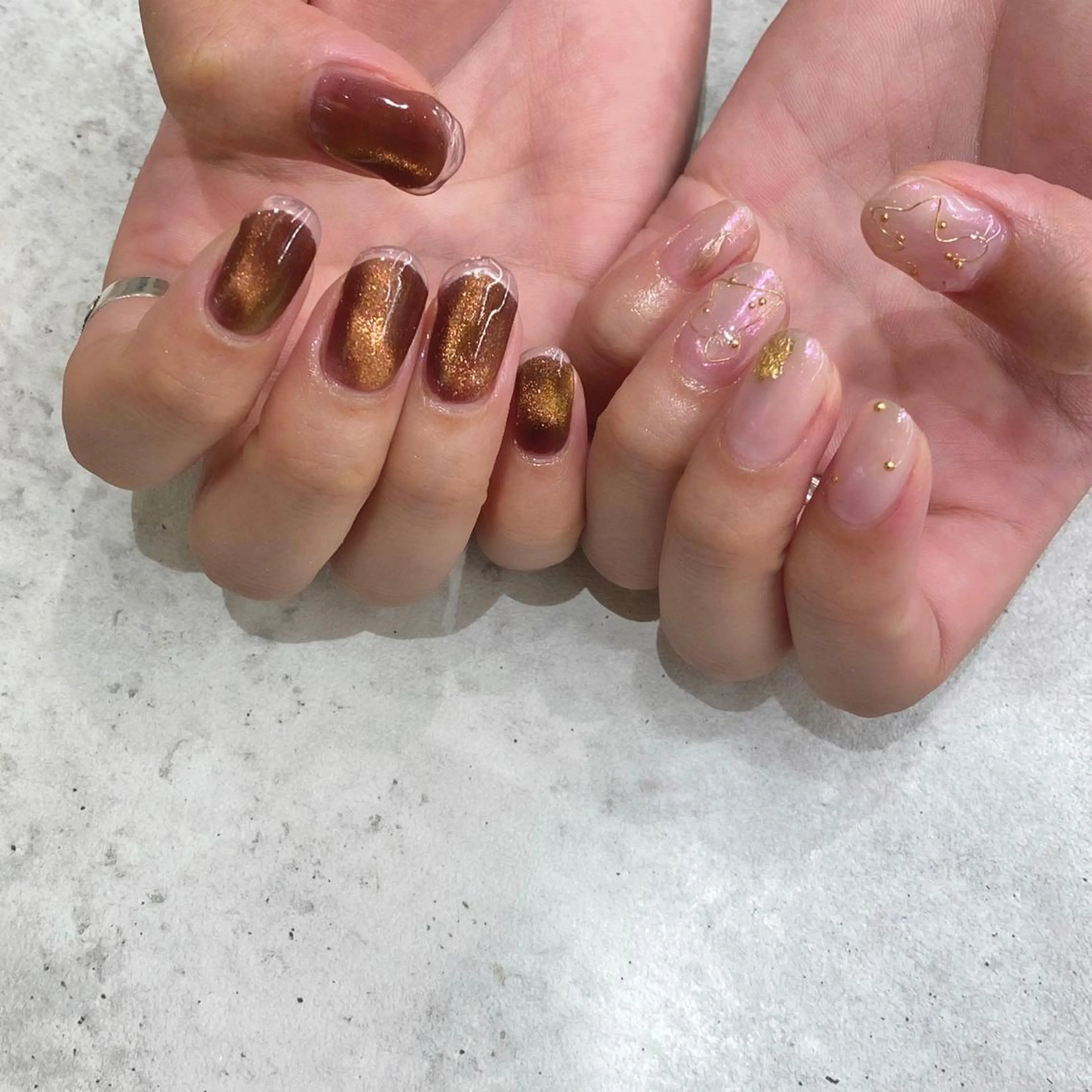 ネイル クリアネイル フレンチネイル ハンドネイル Yuriko Omi パラジェル/渋谷のネイルデザイン