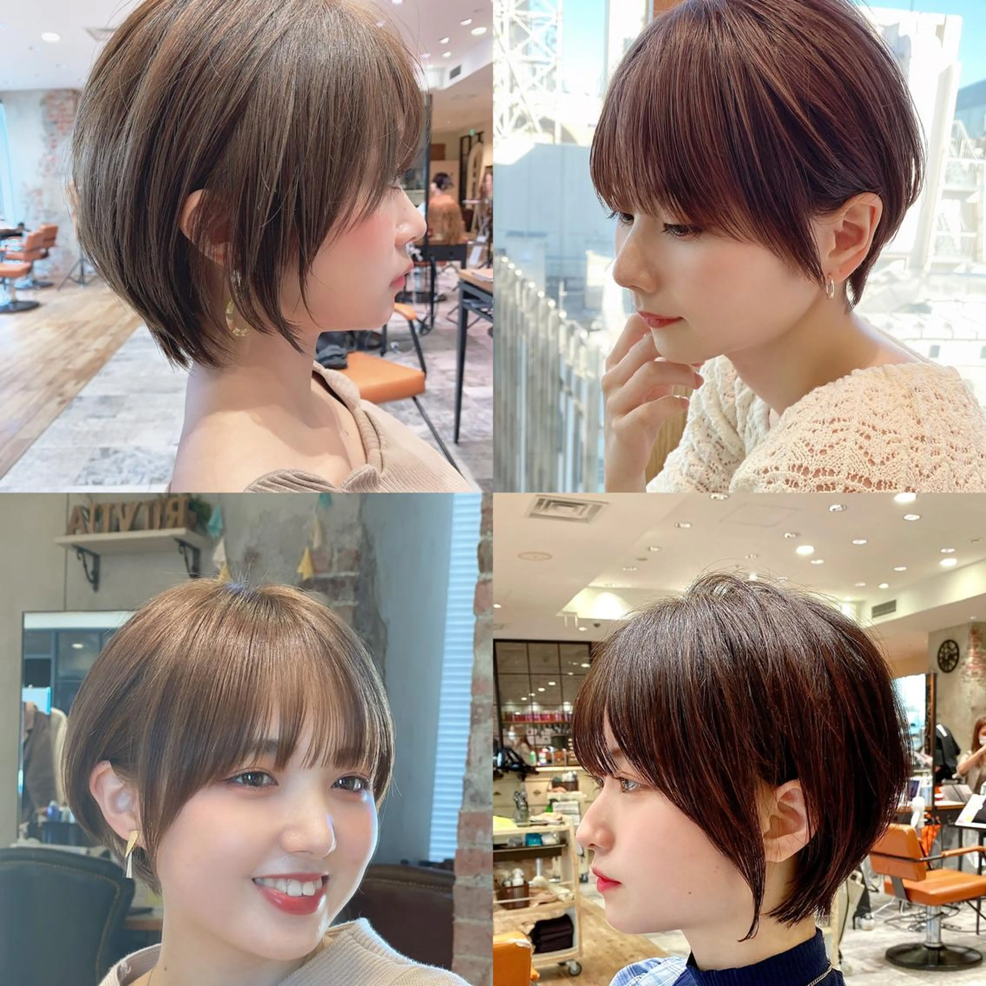 ショート カラー 切りっぱなしボブ ショートボブ ベージュカラー ブリーチ ケアブリーチ カット ヘアカラー トリートメント ショート、ボブの神✨ 峯朋也✂︎✨のヘアスタイル