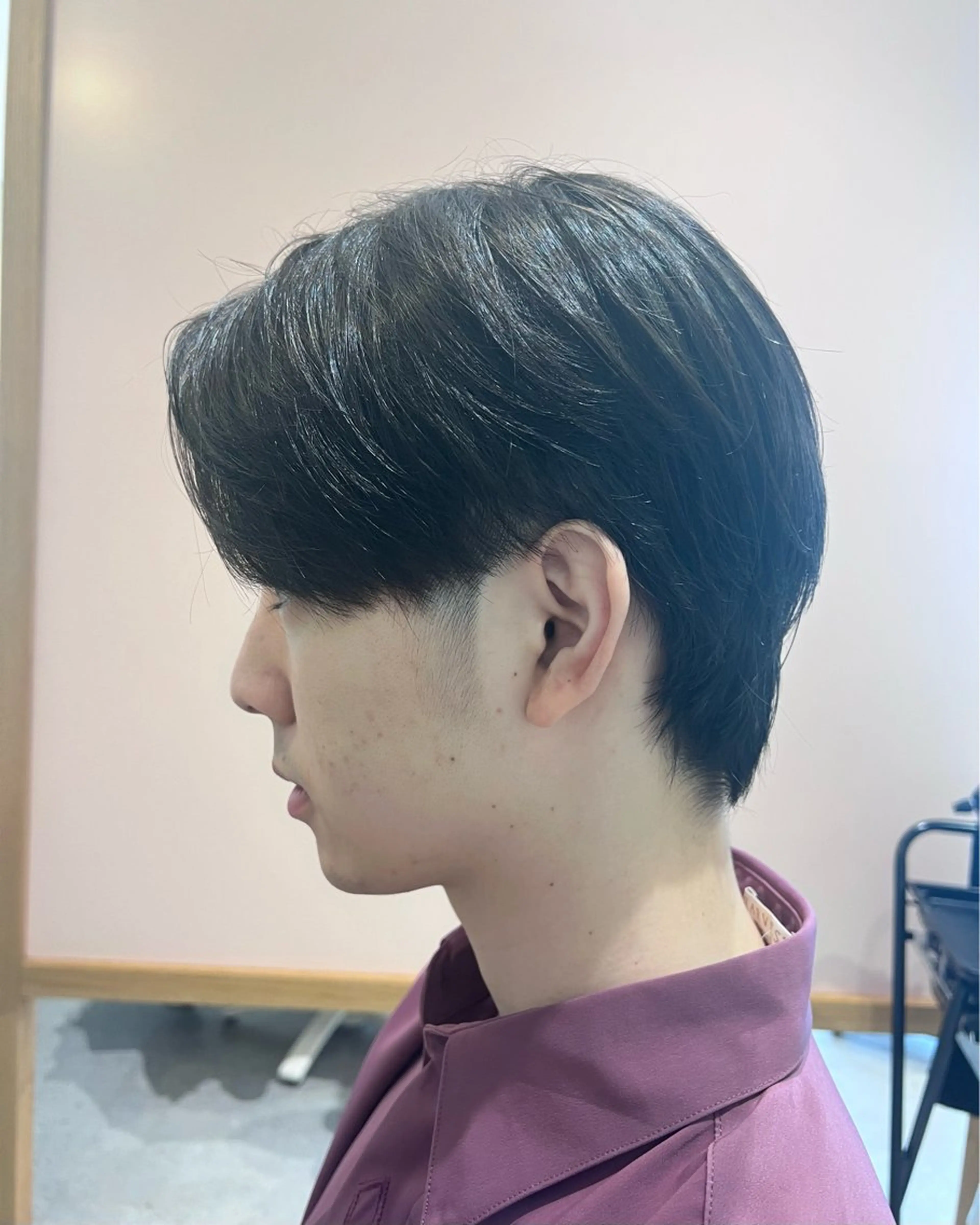 メンズ メンズ韓国風 刈り上げ メンズウルフカット ウルフカット デジタルパーマ募集‪ 平木亜美‪のヘアスタイル