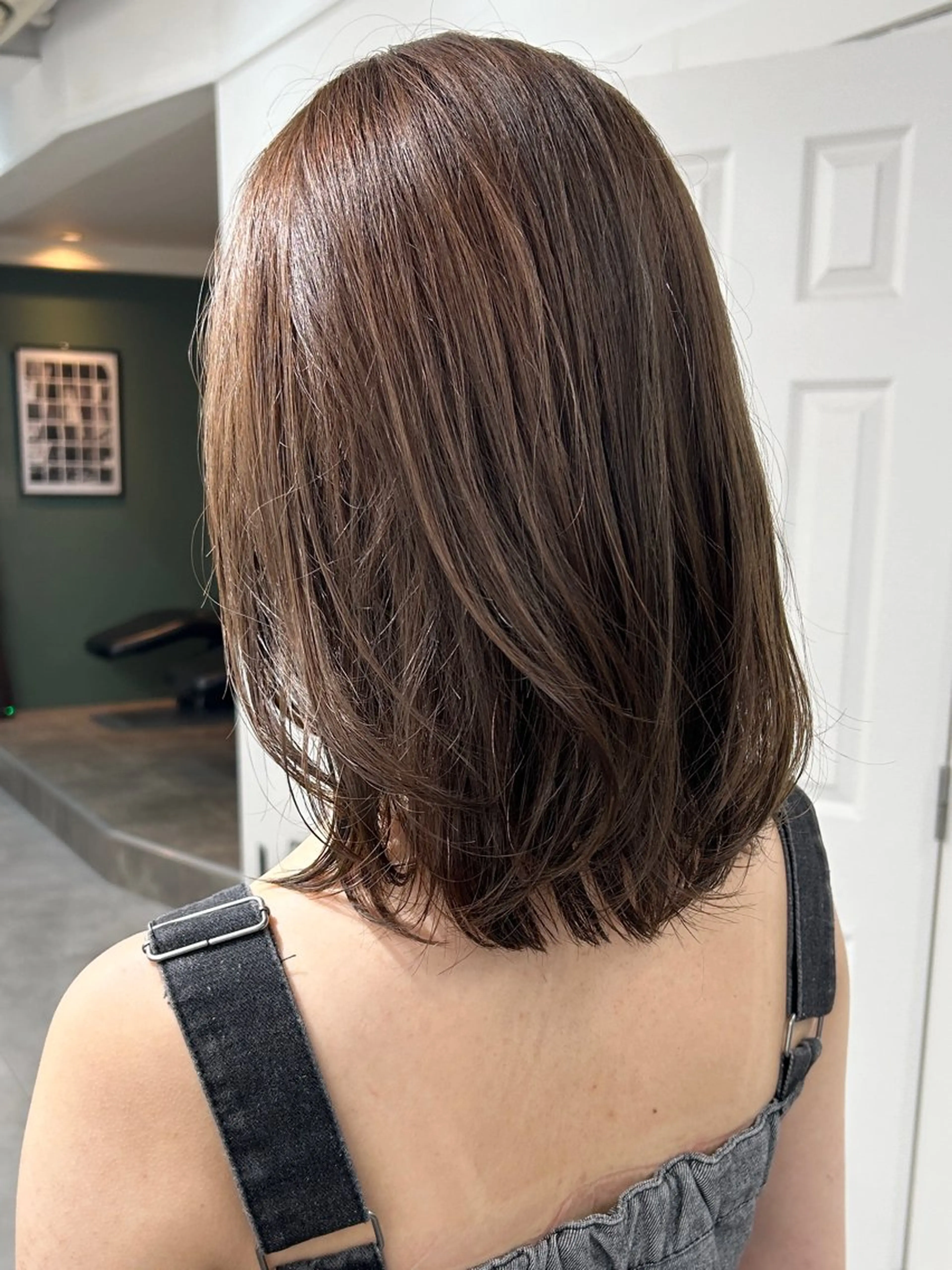 セミロング カラー レイヤーボブ/ 艶カラー/サナ🌼のヘアスタイル