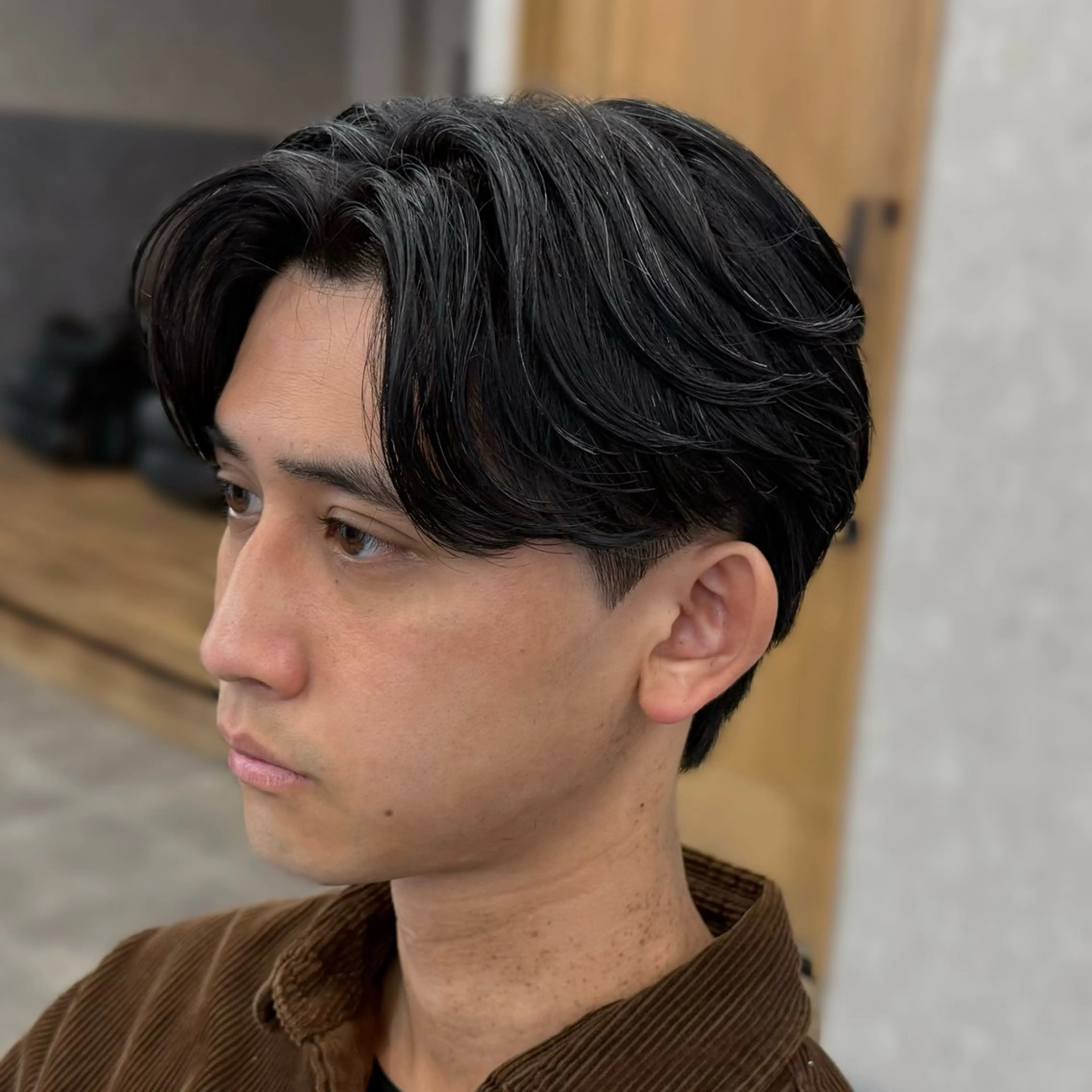 【🌸新学期/新生活🌸初パーマ🌱朝のセットを楽にしたい方🌱おすすめ✨️】メンズカット➕毛流れパーマの写真