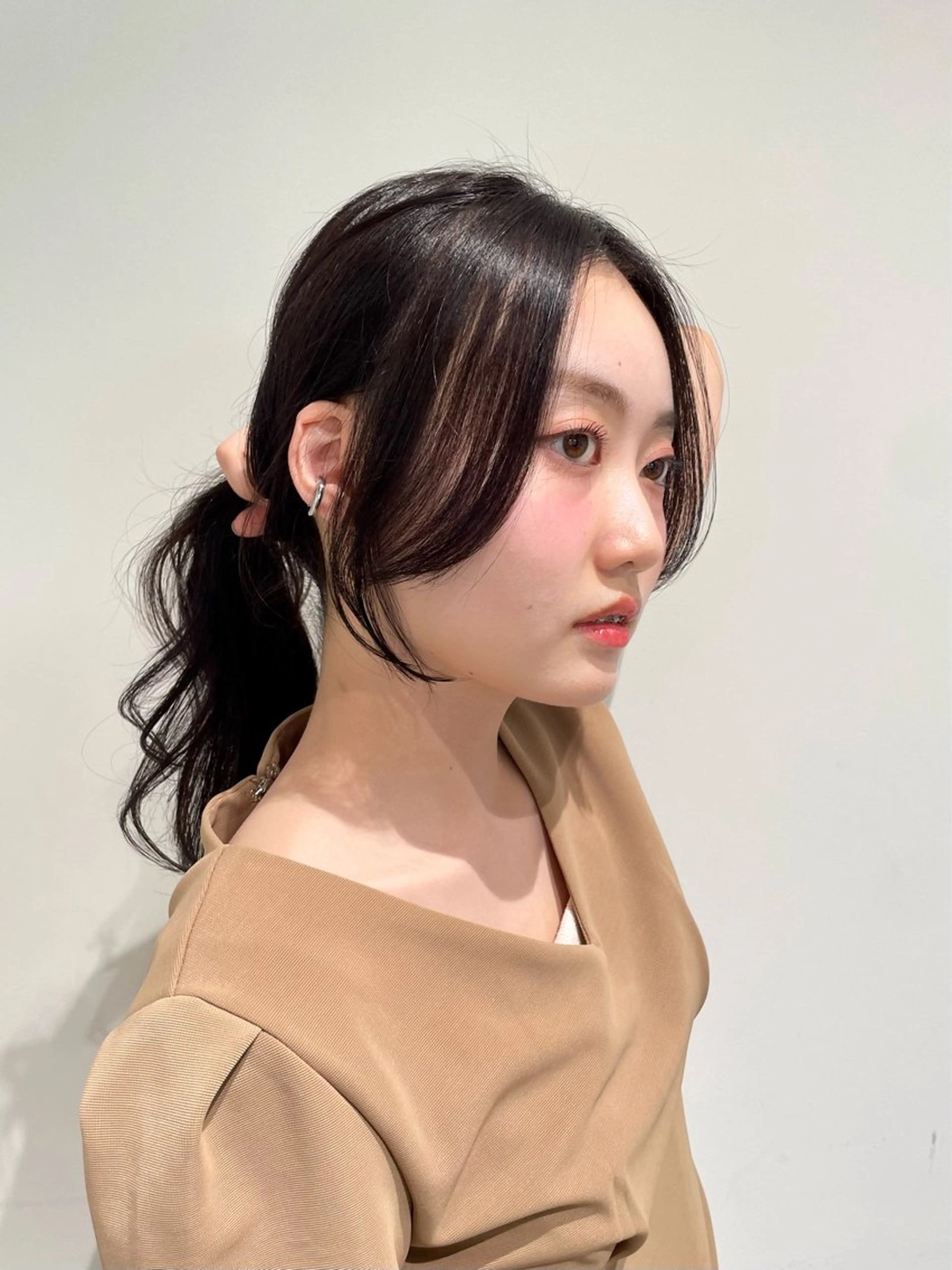 ロング カットパーマモデル 山中 遥のヘアスタイル