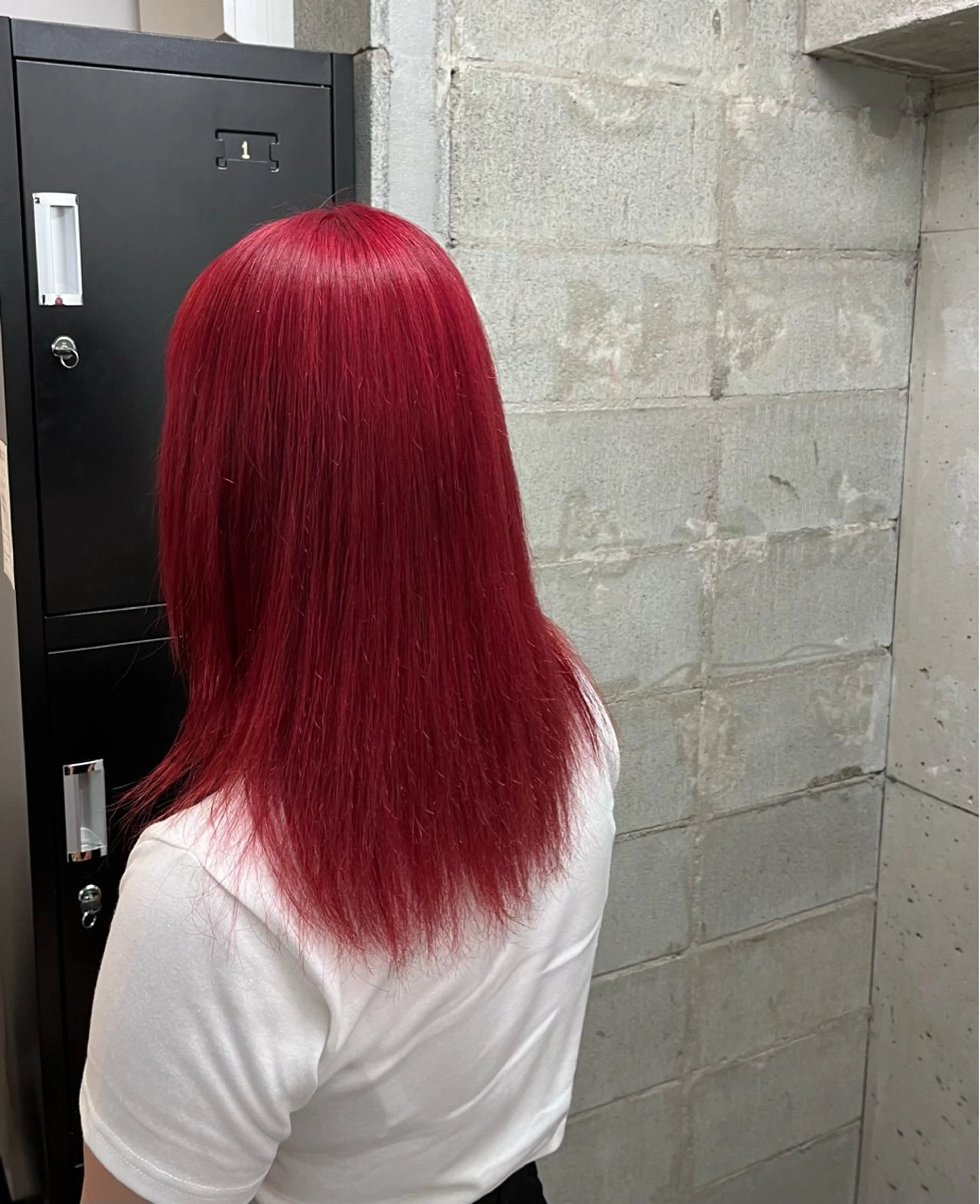 セミロング カラー レッドカラー 薬院/駅近/ カラーモデル/募集中のヘアスタイル