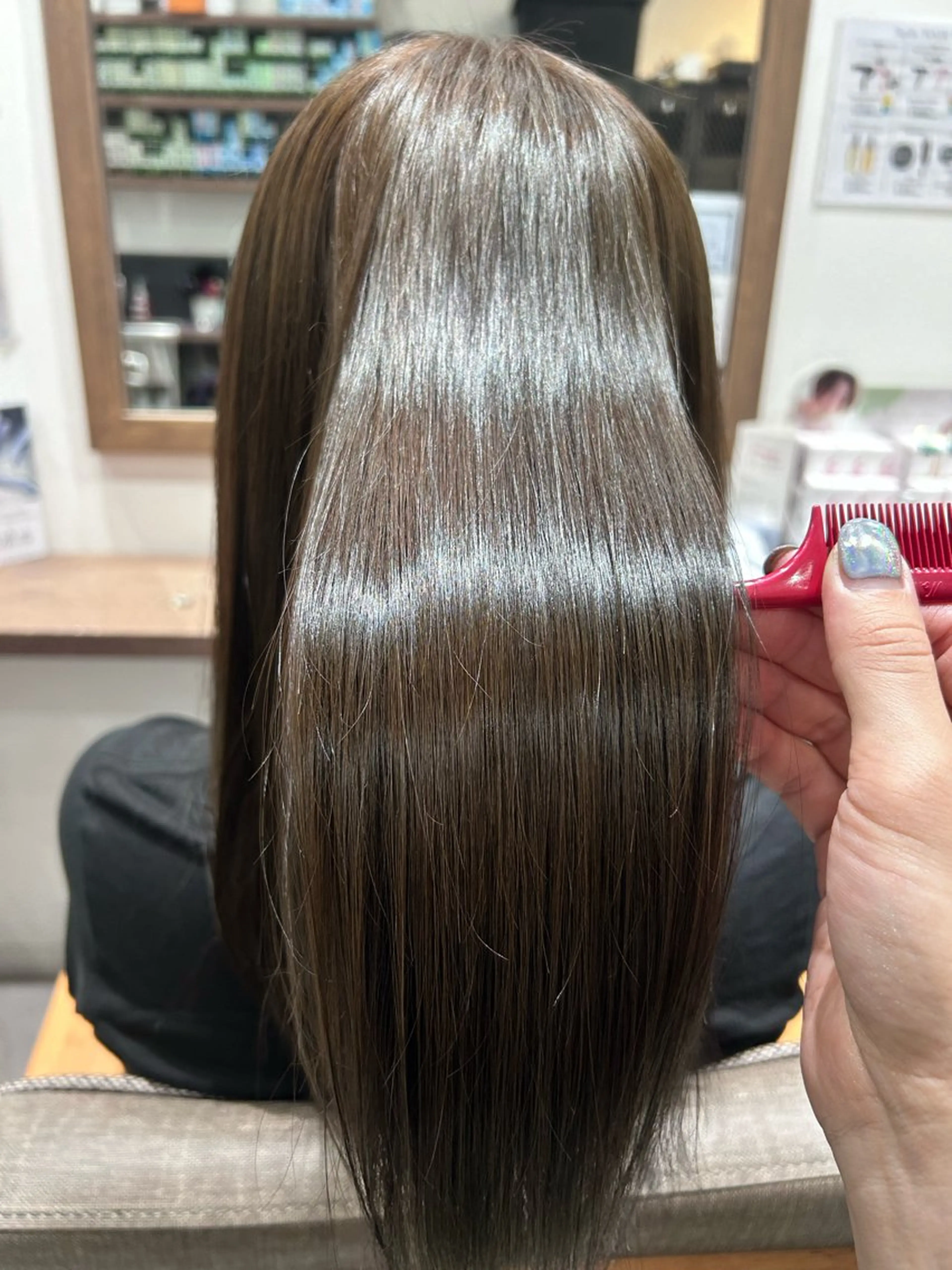 ロング カット ヘアカラー トリートメント レイヤー/韓国/ ハッシュ/高田翼のヘアスタイル