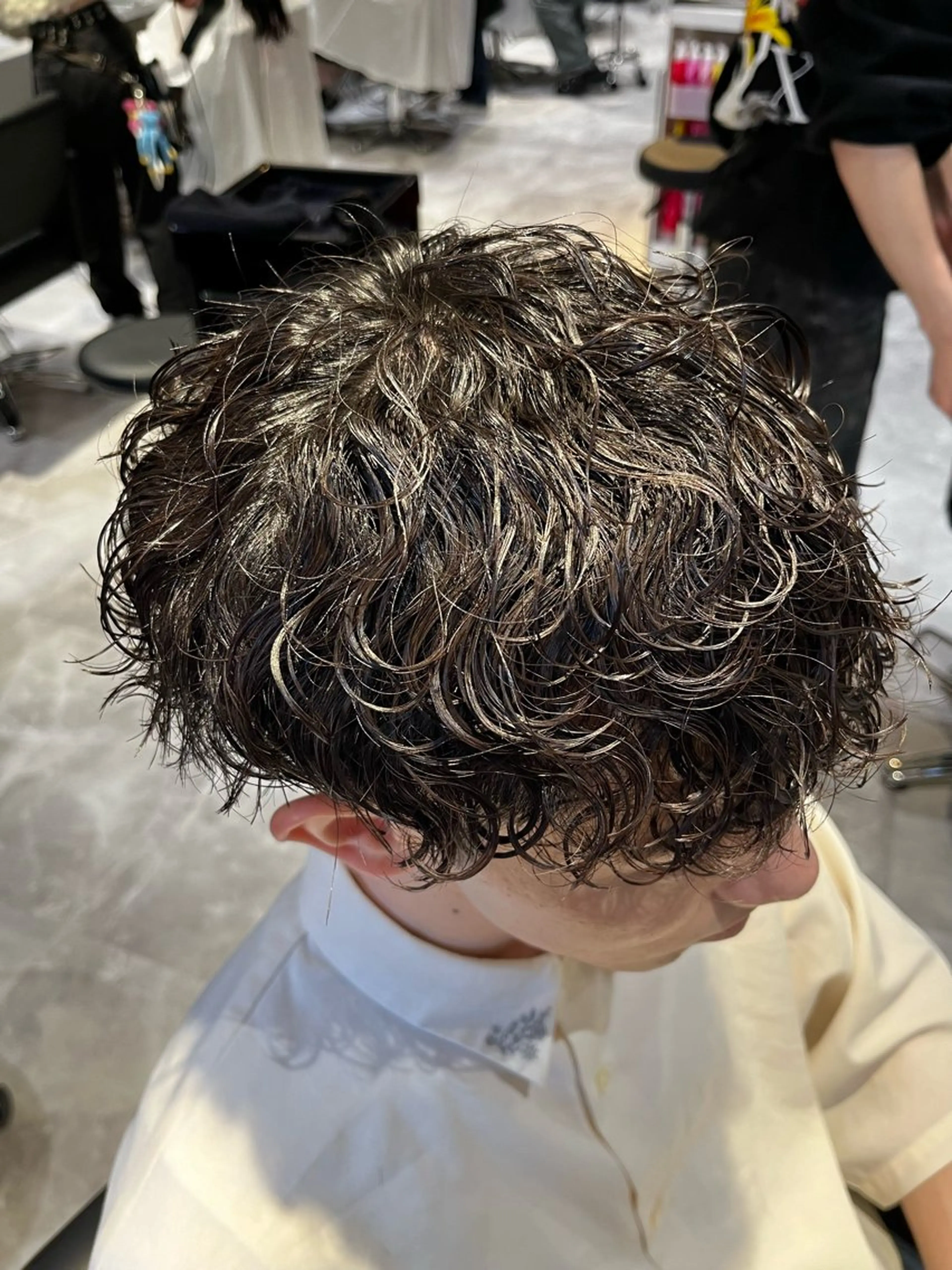 パーマ メンズ カット パーマ トリートメント ヘアセット 💈メンズパーマ特化 店長望月謙二郎💈のヘアスタイル