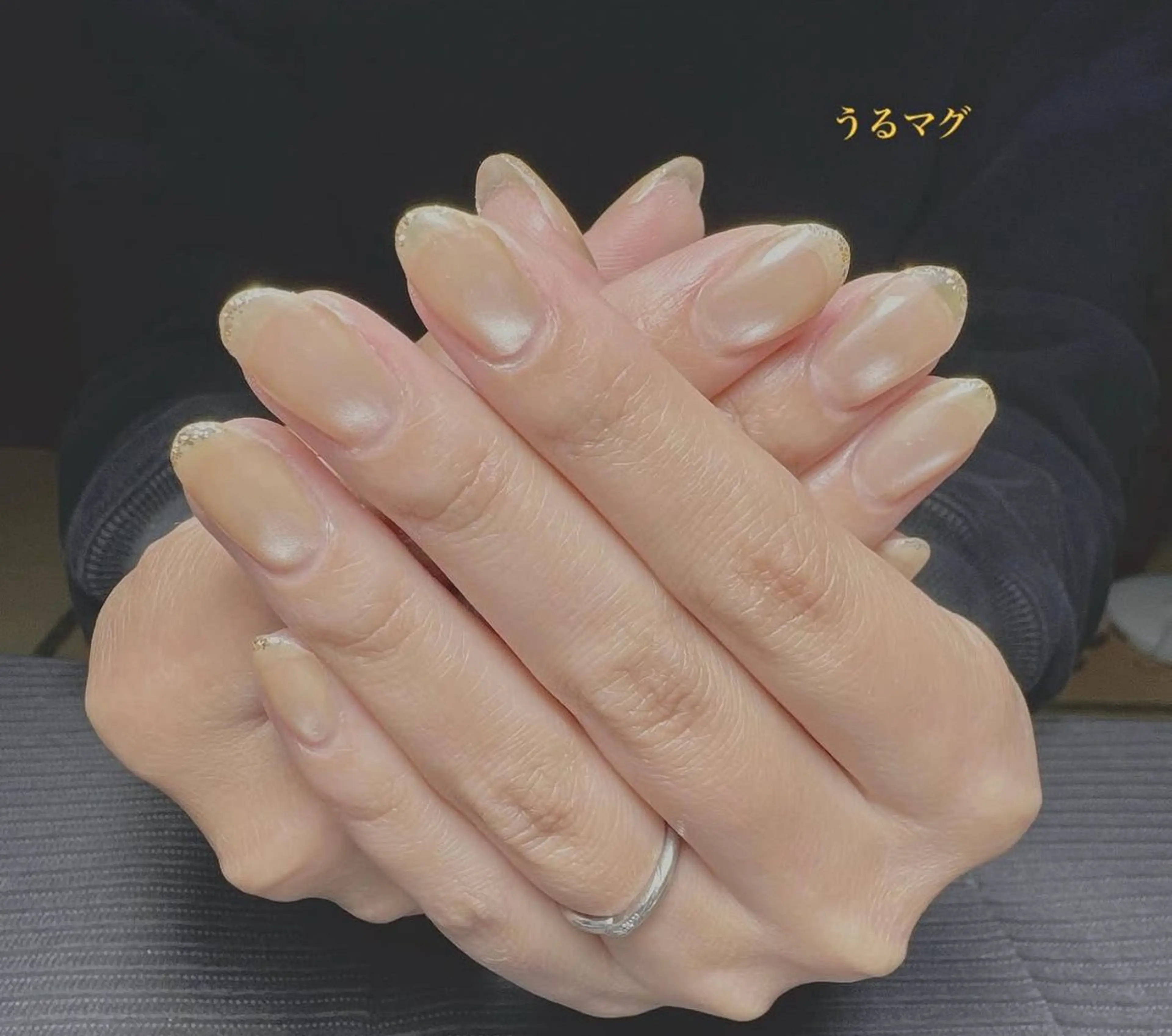 ネイル キラキラネイル マグネットネイル オフィスネイル nio nailのネイルデザイン