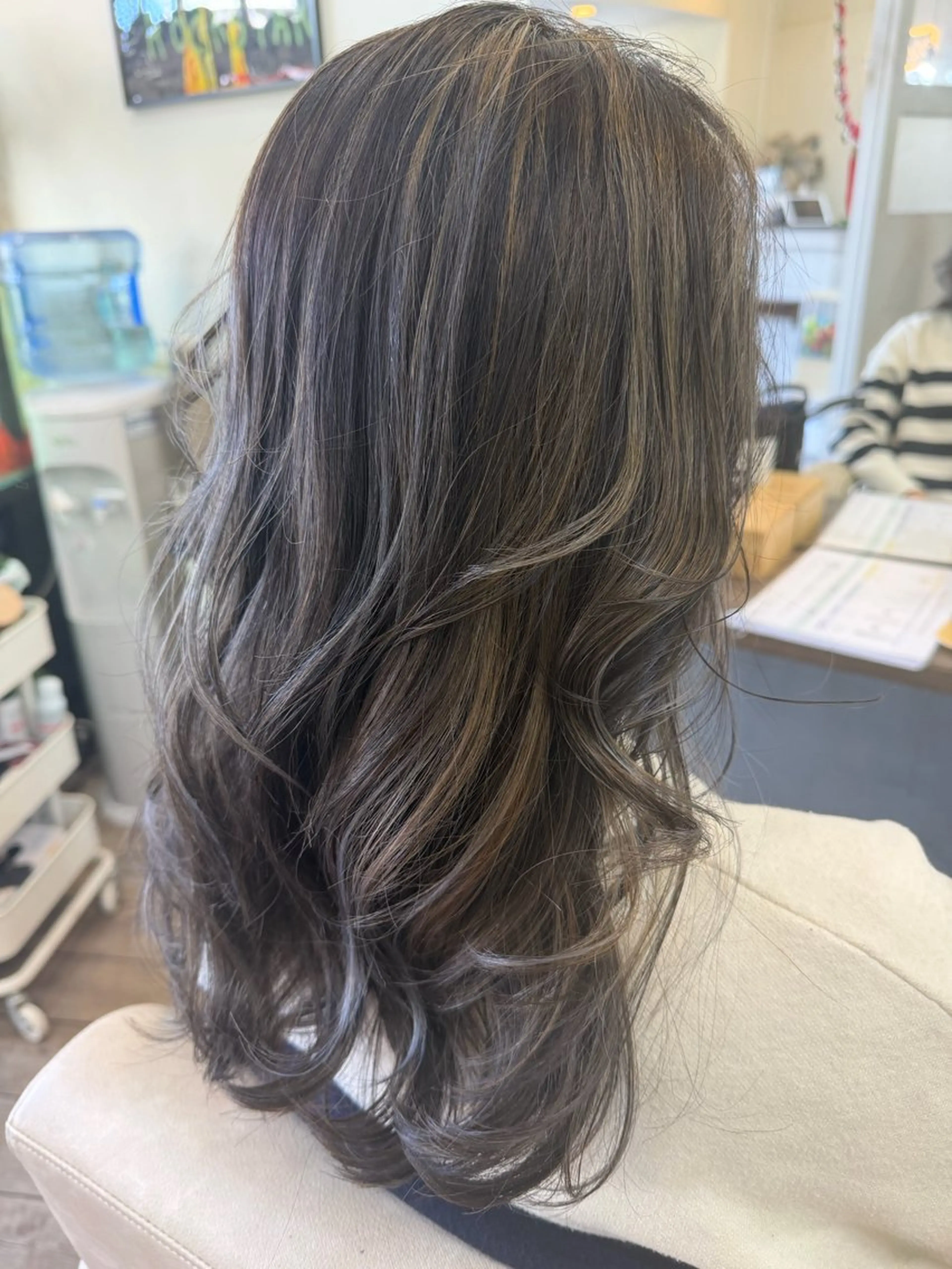 ロング カラー ヘアカラー トリートメント 鶴見 和美のヘアスタイル