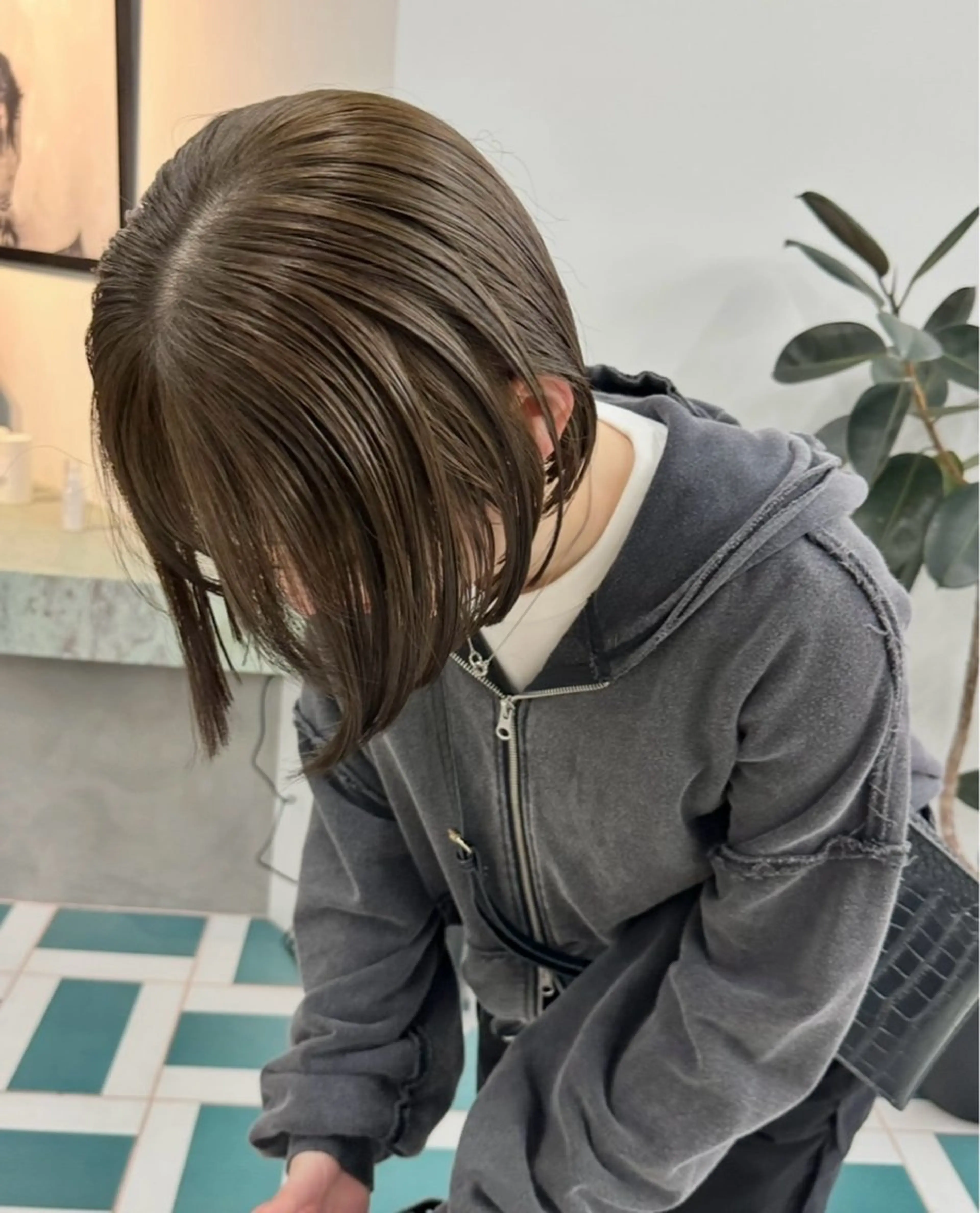 カラー ひかり/透明感カラー /ボブのヘアスタイル