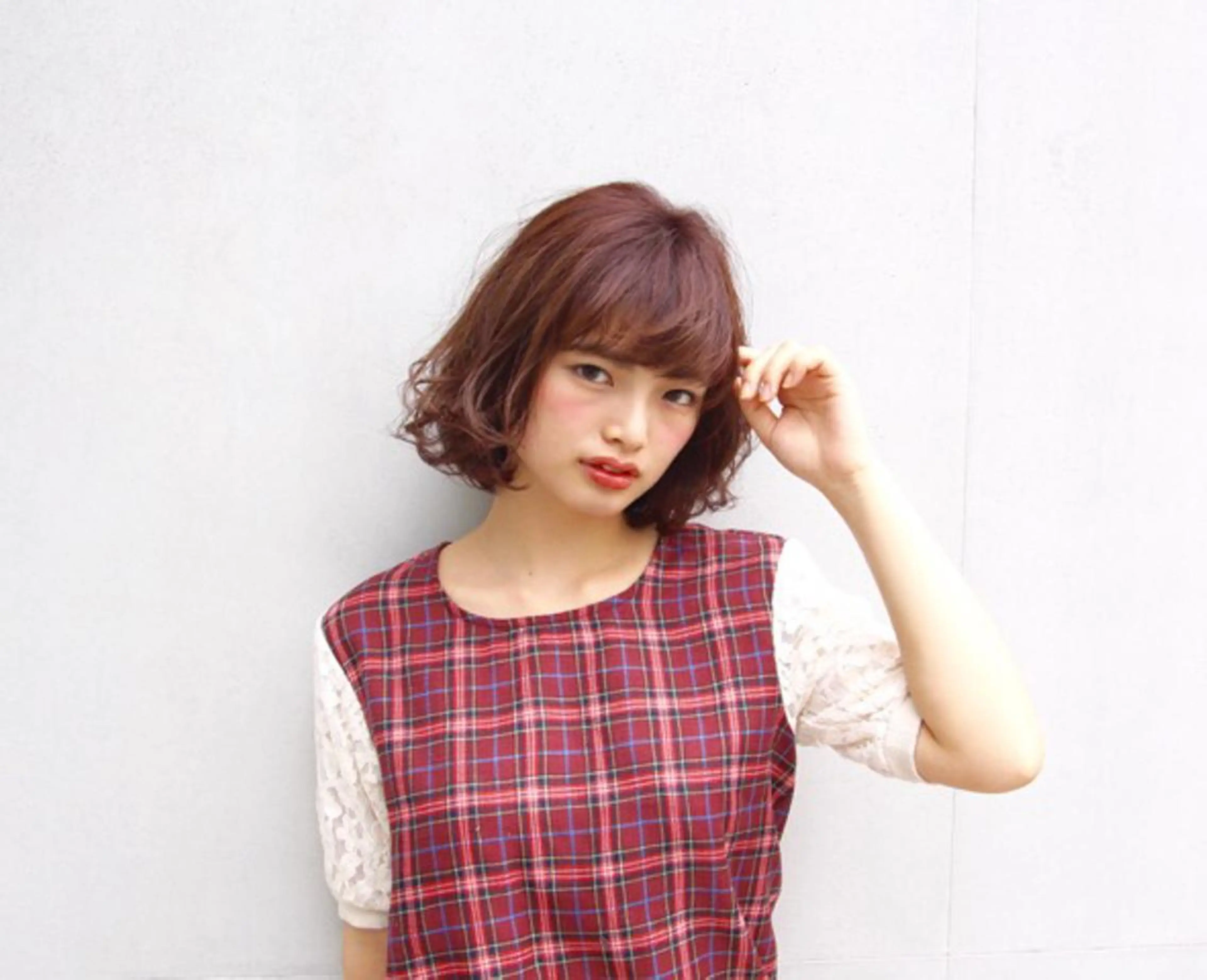 ショート カラー パーマ 田名網 誠司のヘアスタイル