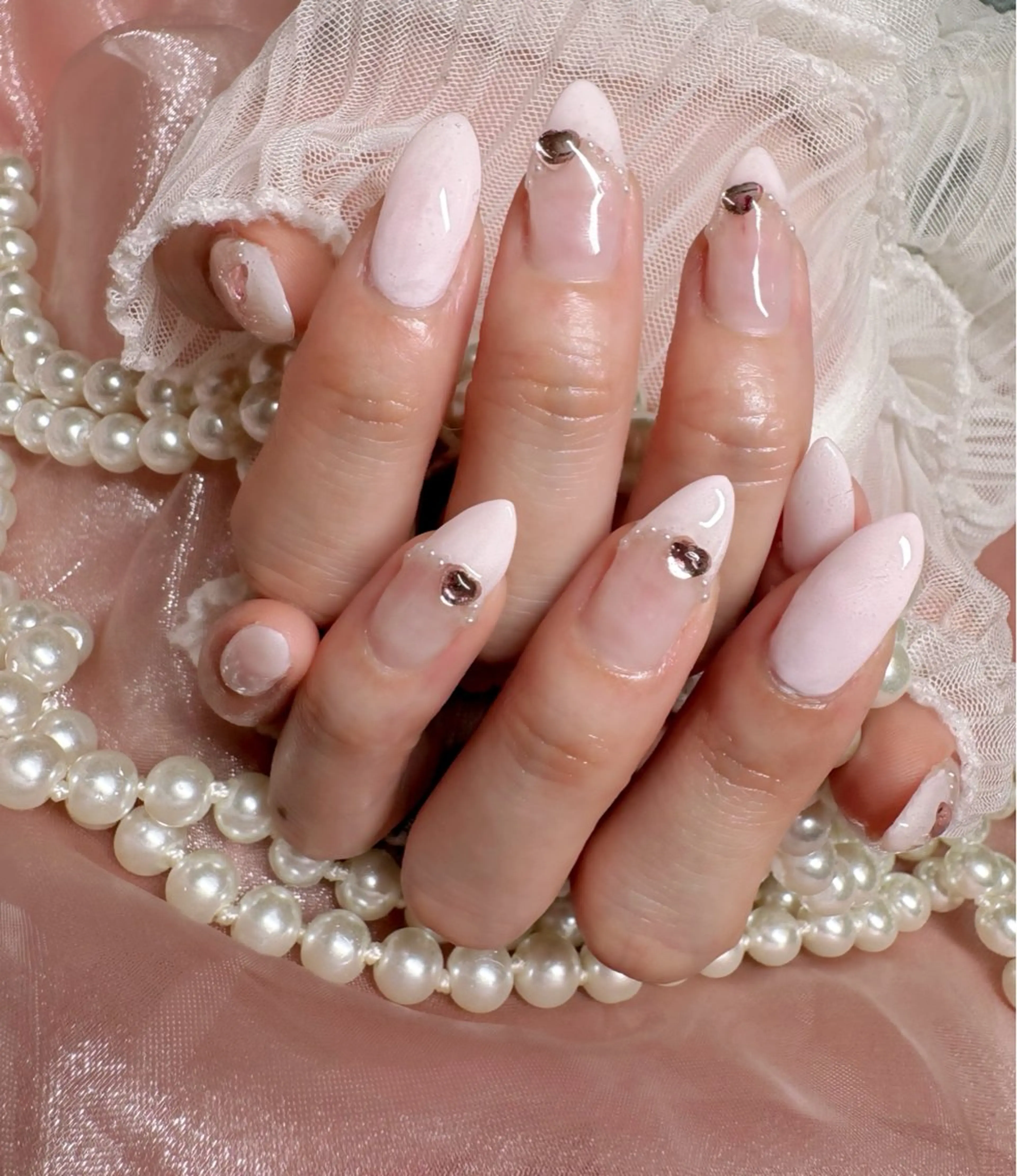 ネイル パステルネイル ピンク ハンドネイル Nail Salon macherieのネイルデザイン