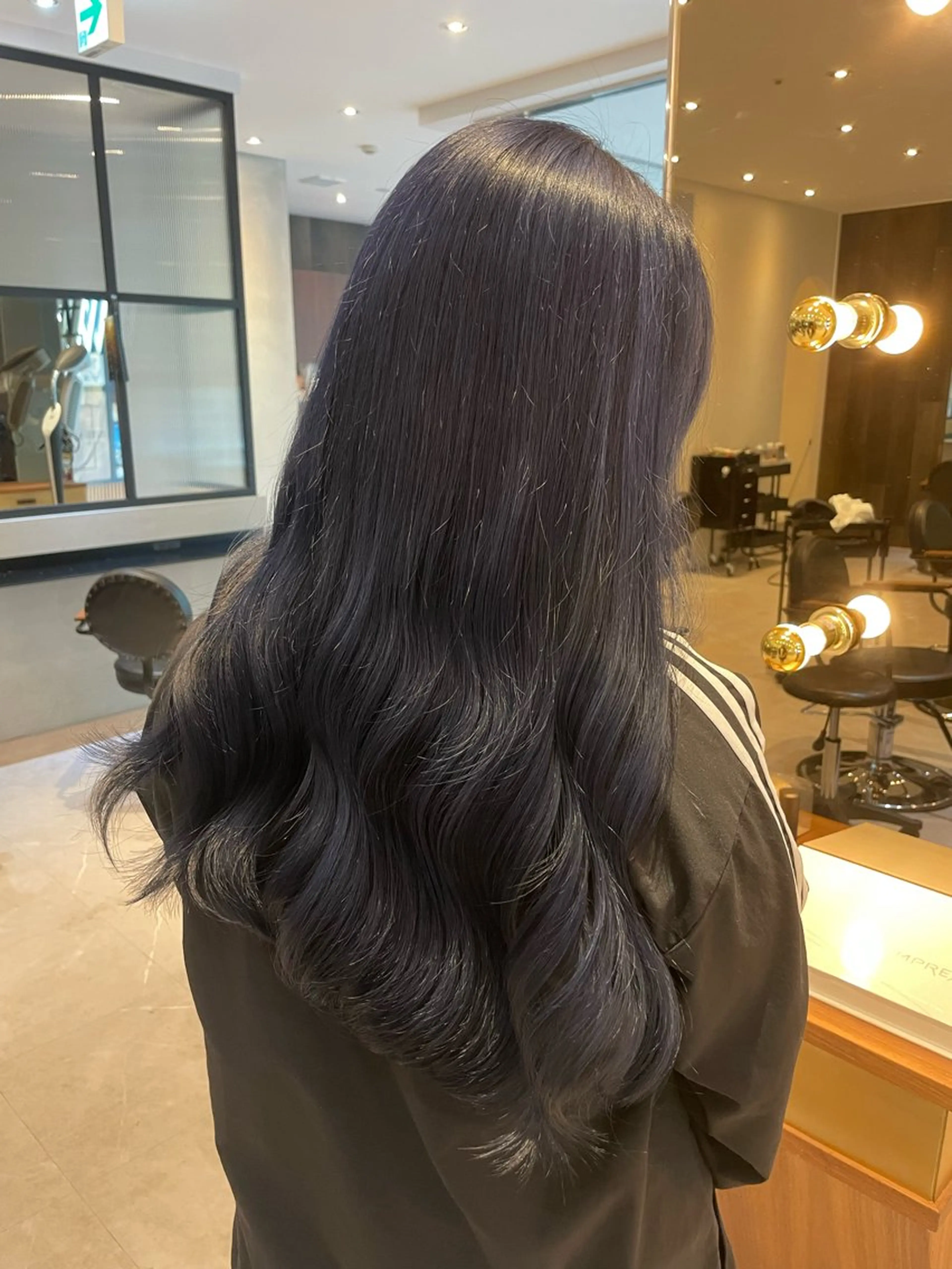 ロング オリーブカラー🫒/ ハッシュカット/みゆのヘアスタイル