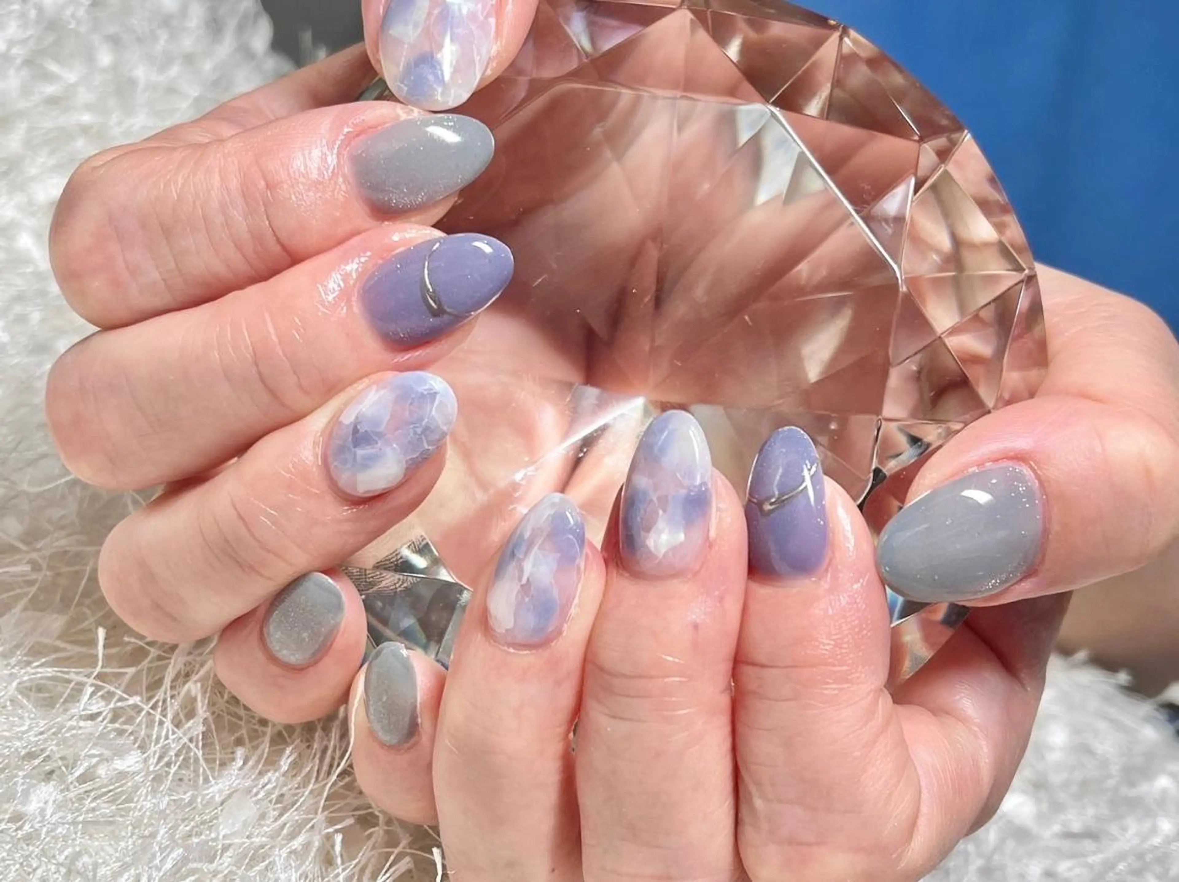 ネイル 長さ出し フレンチネイル ジェルネイル グラデーション 韓国ネイル ハンドネイル Nail&eye Belire 新宿のネイルデザイン