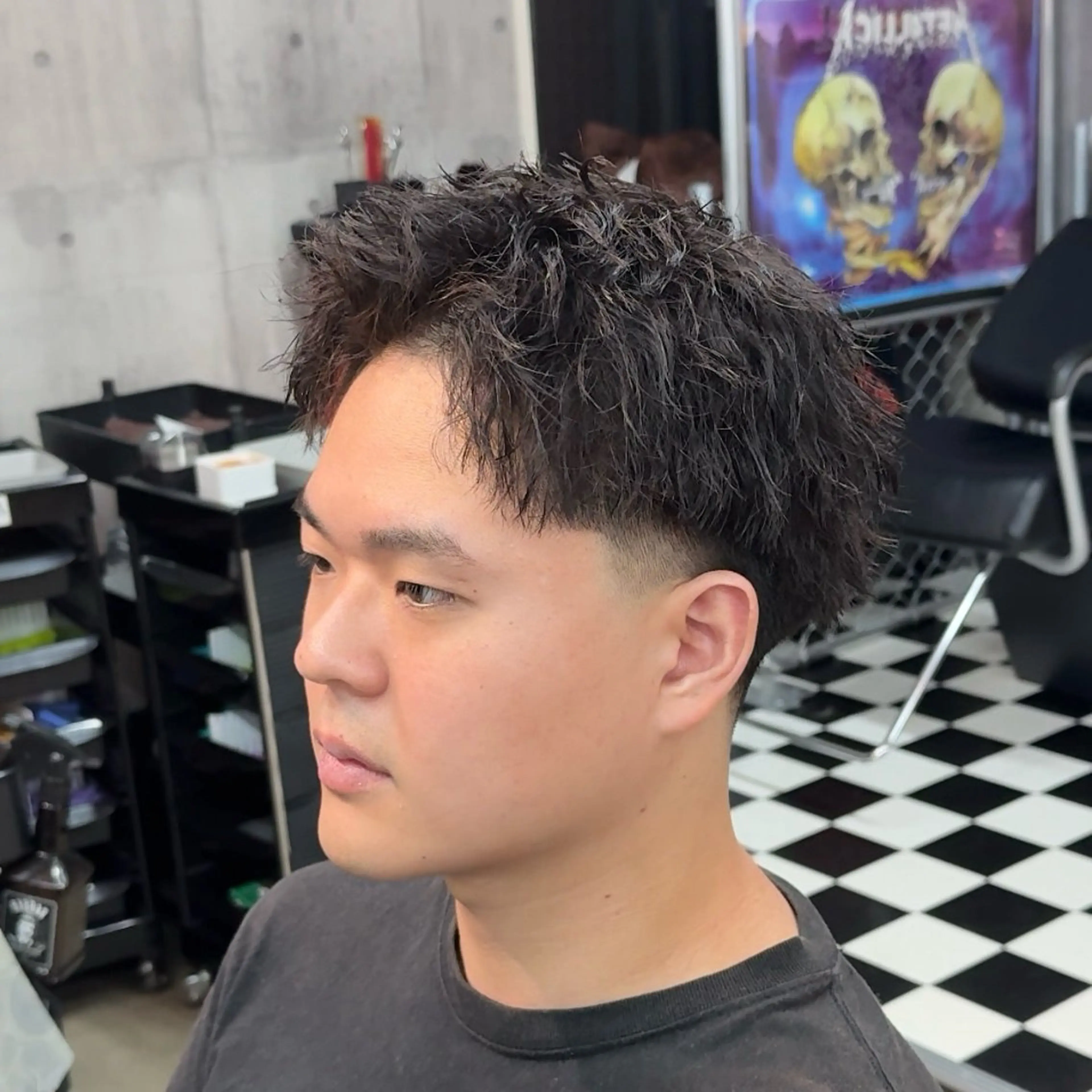 ショート パーマ ヘアアレンジ メンズ MENIN メンズ サロン　望月　涼太のヘアスタイル