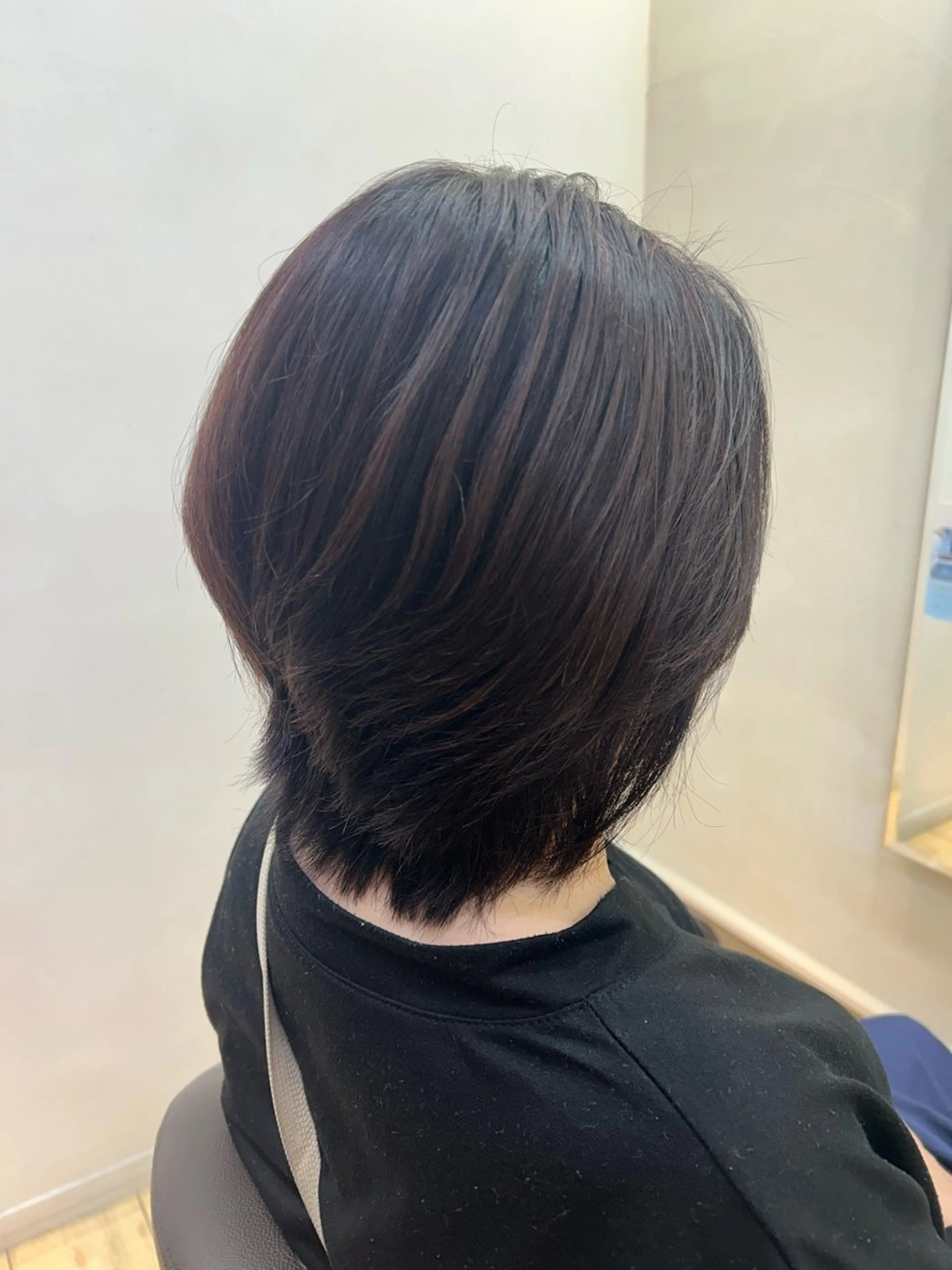 ミディアム ボブ くびれヘア Tabata Hikaruのヘアスタイル