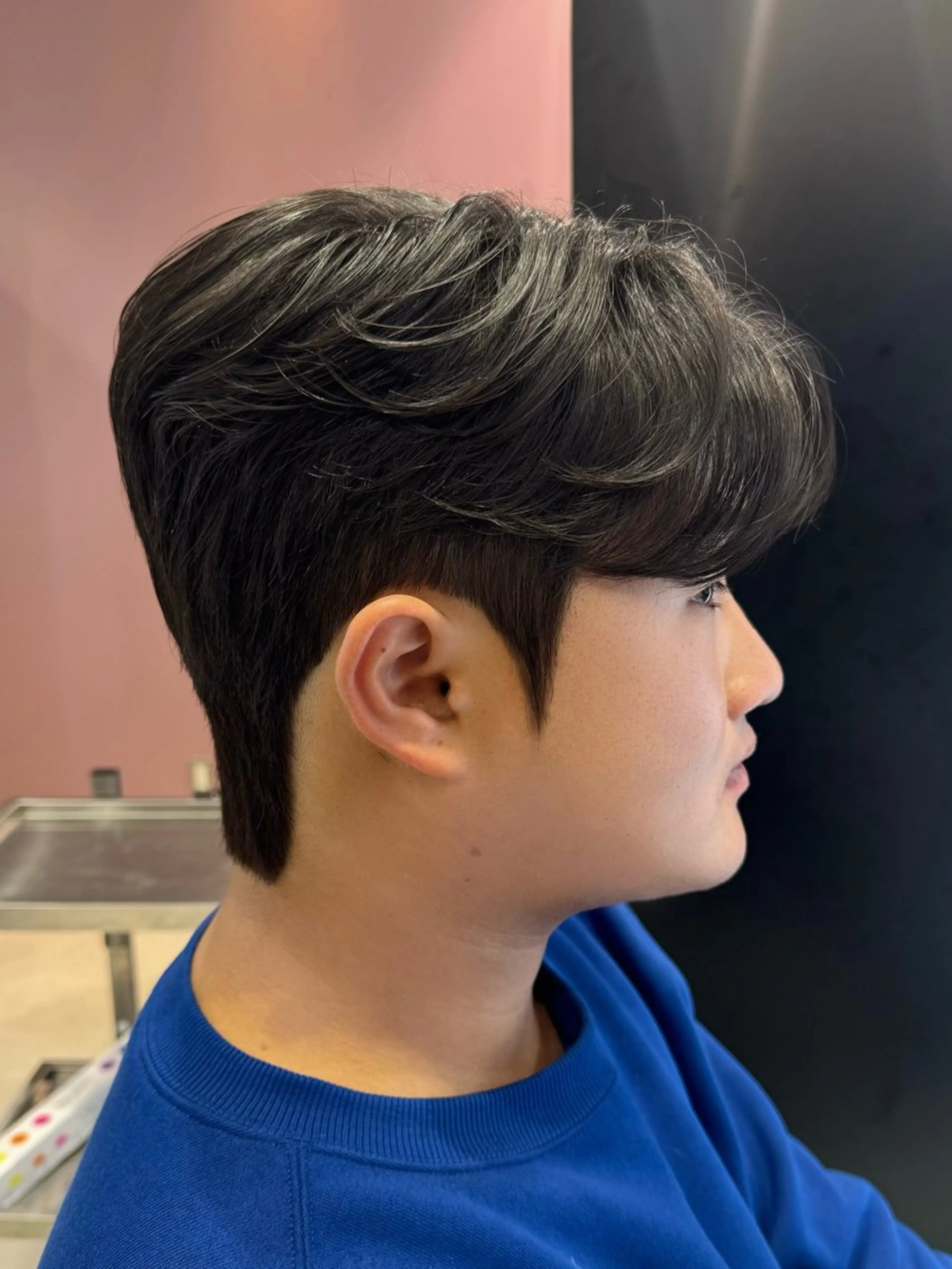 メンズ カット パーマ 韓国式ダウンパーマ 🇰🇷櫻井健のヘアスタイル