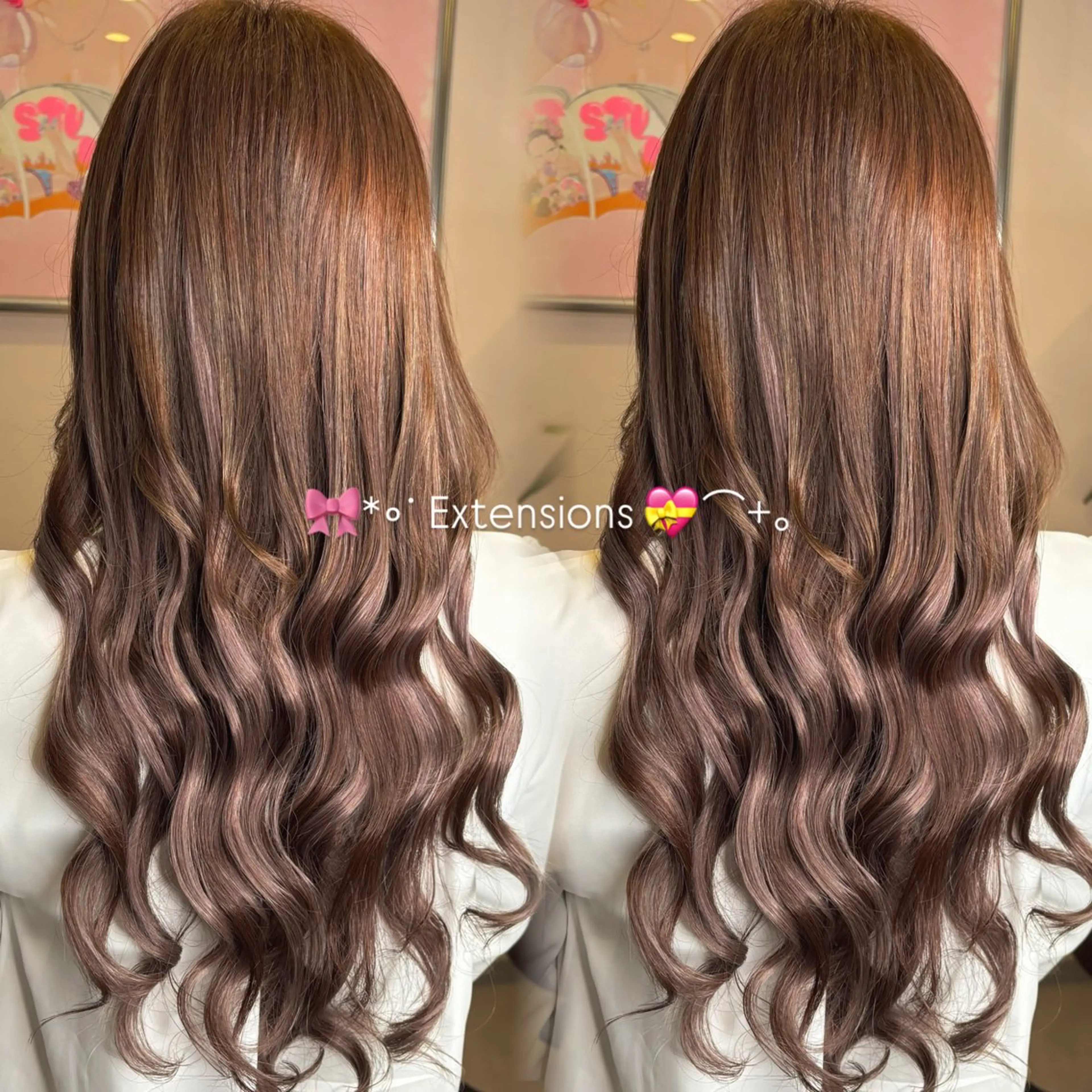 ロング カラー ブリーチ ハイライトカラー ブリーチなしカラー エクステ ハイライト MEZoN【メゾン】所属・富山/MEZoN / MARINのヘアスタイル