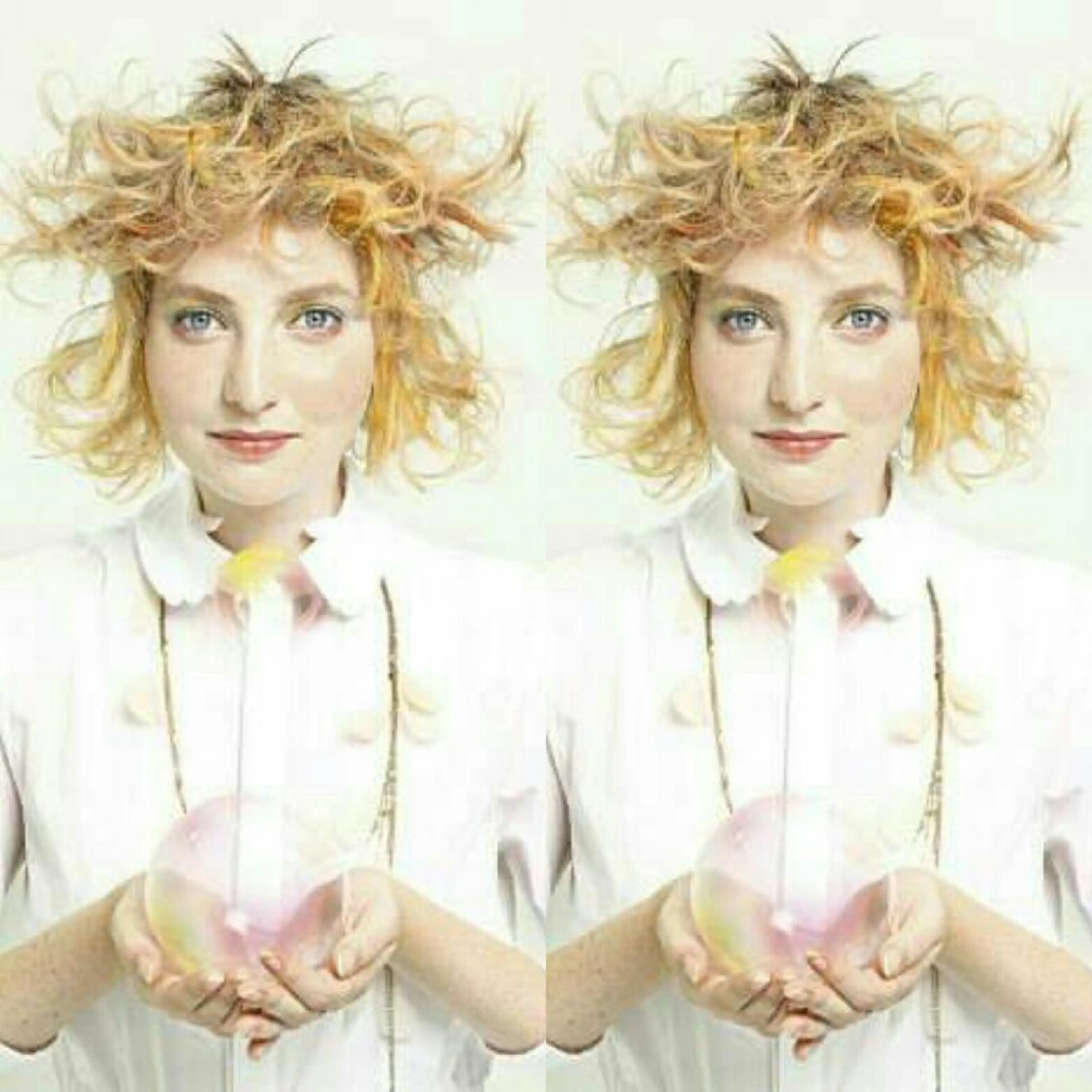 カラー ミディアム パーマ 藤森 希美のヘアスタイル