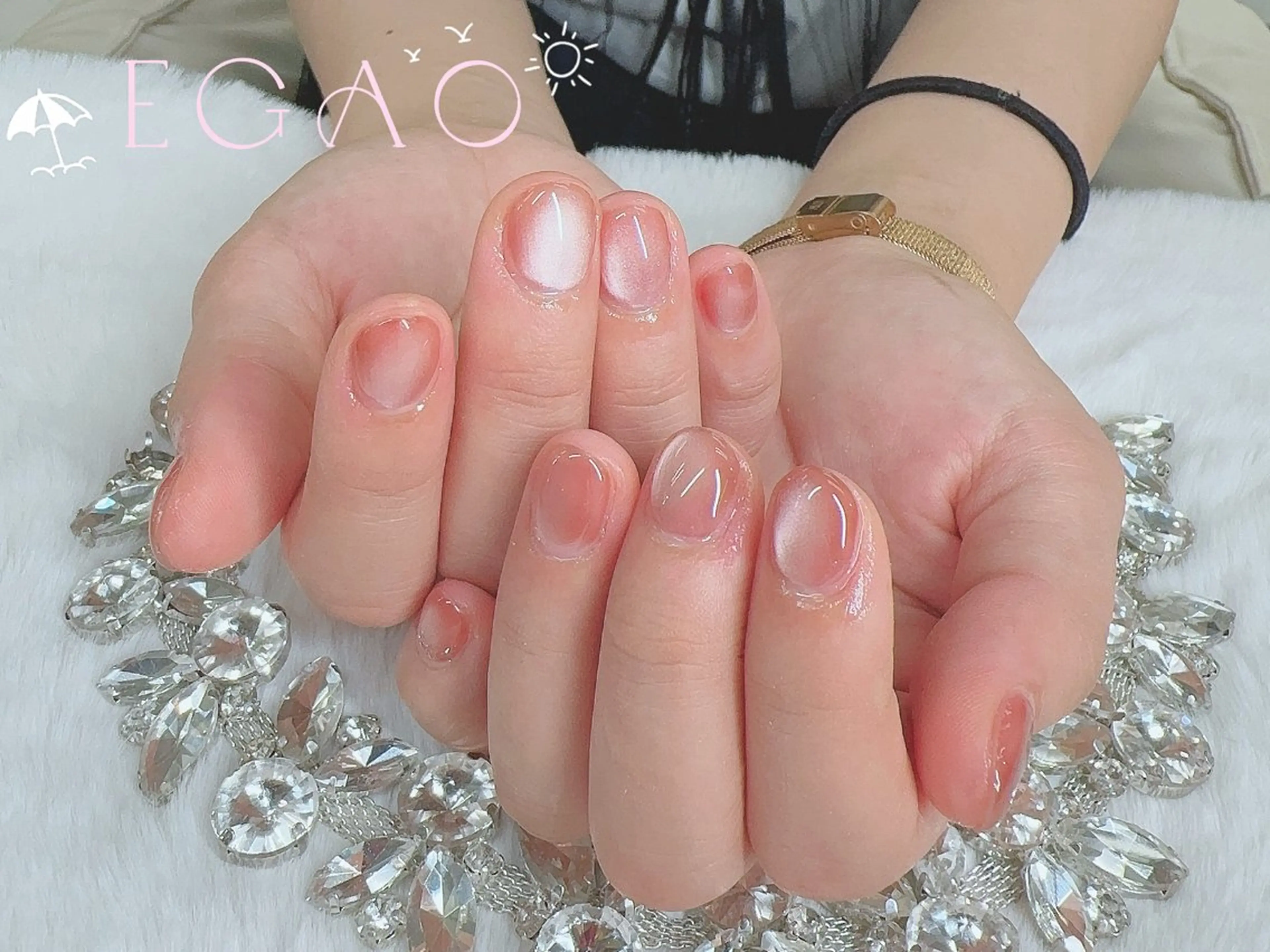 ネイル アートネイル フットネイル フレンチネイル ジェルネイル グラデーション ハンドネイル Egao Nail錦糸町店のネイルデザイン