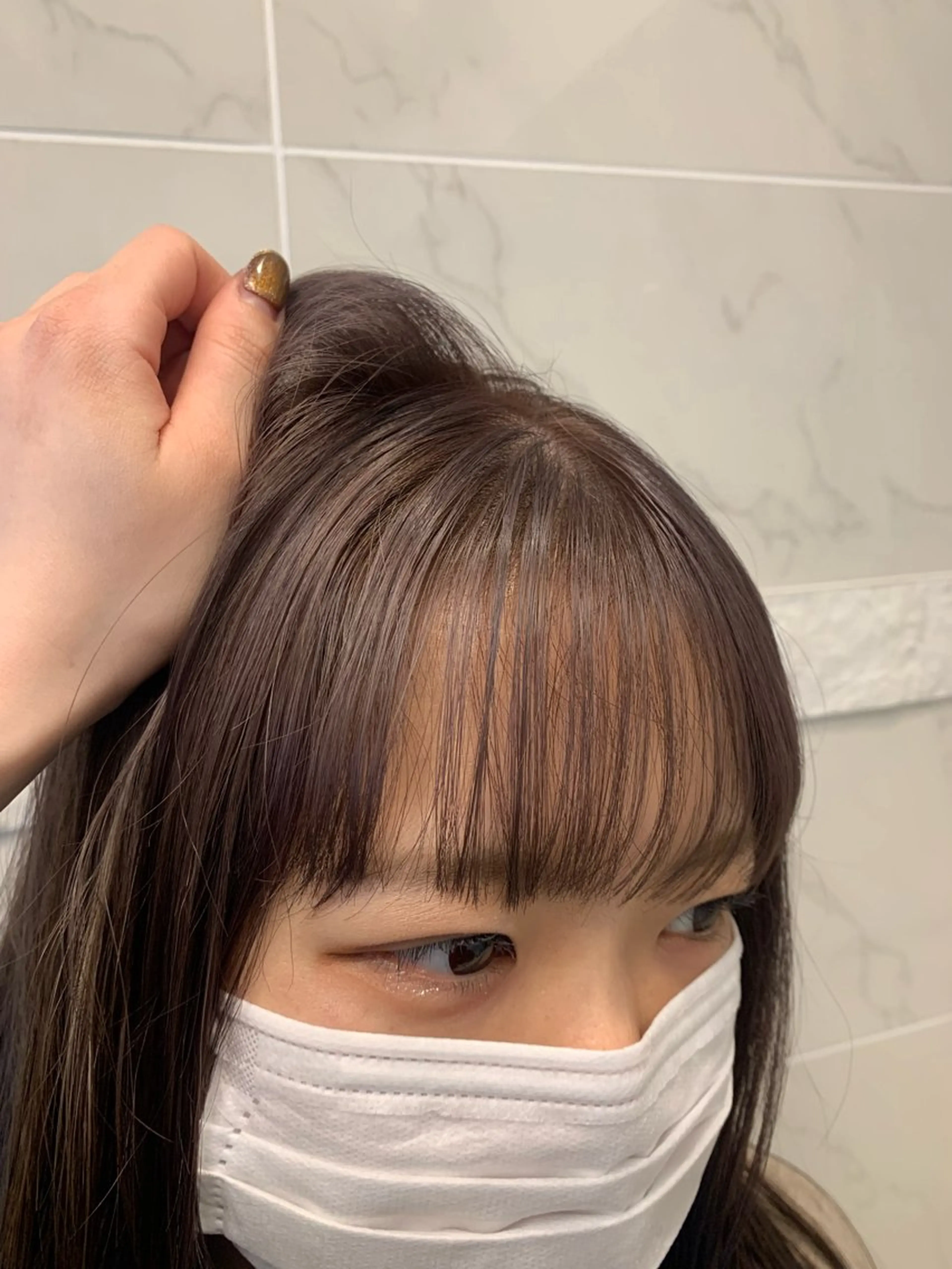 ロング カラー カット ヘアカラー トリートメント Haru/THREE …by velvetのヘアスタイル