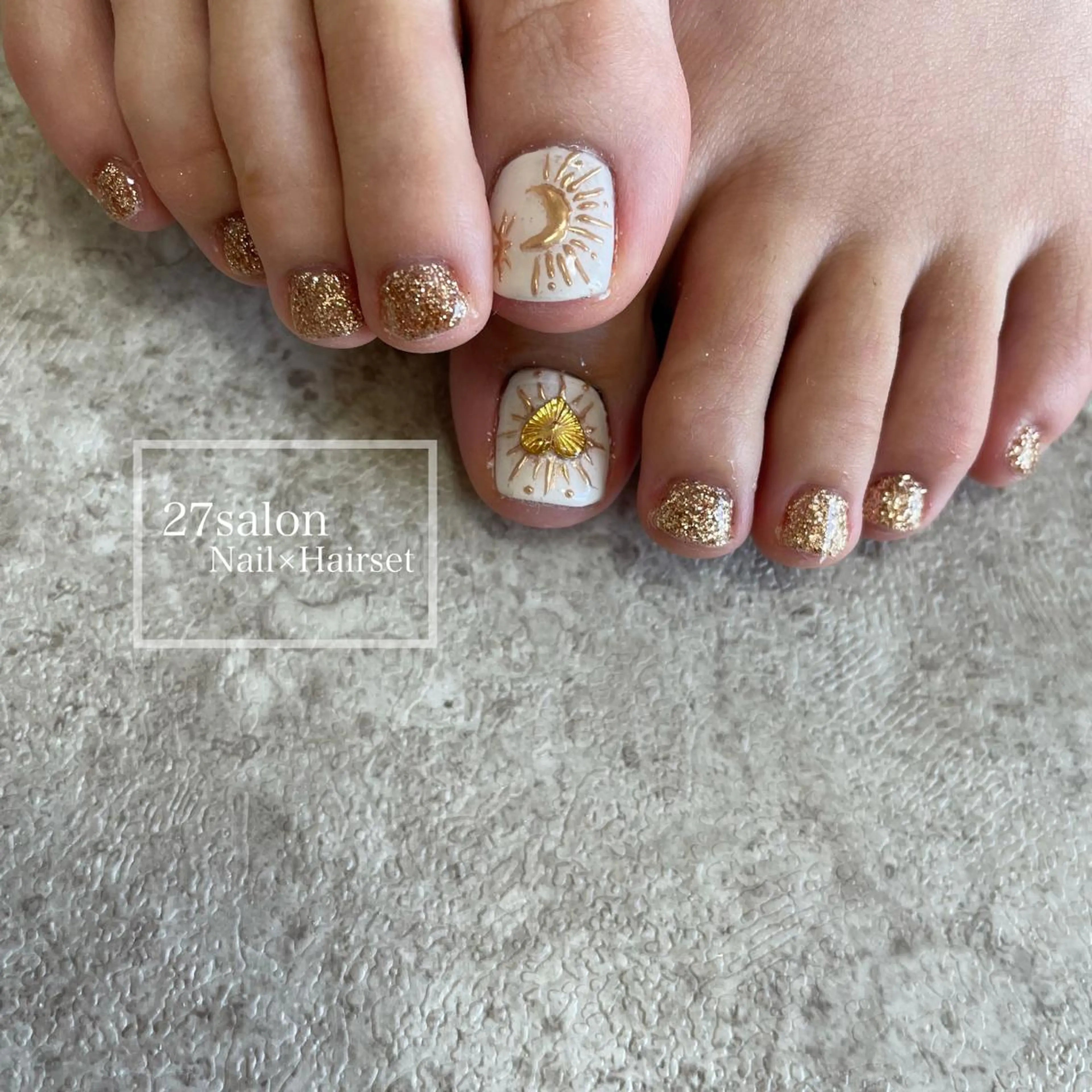 ネイル フットネイル 27salon yuinaのネイルデザイン