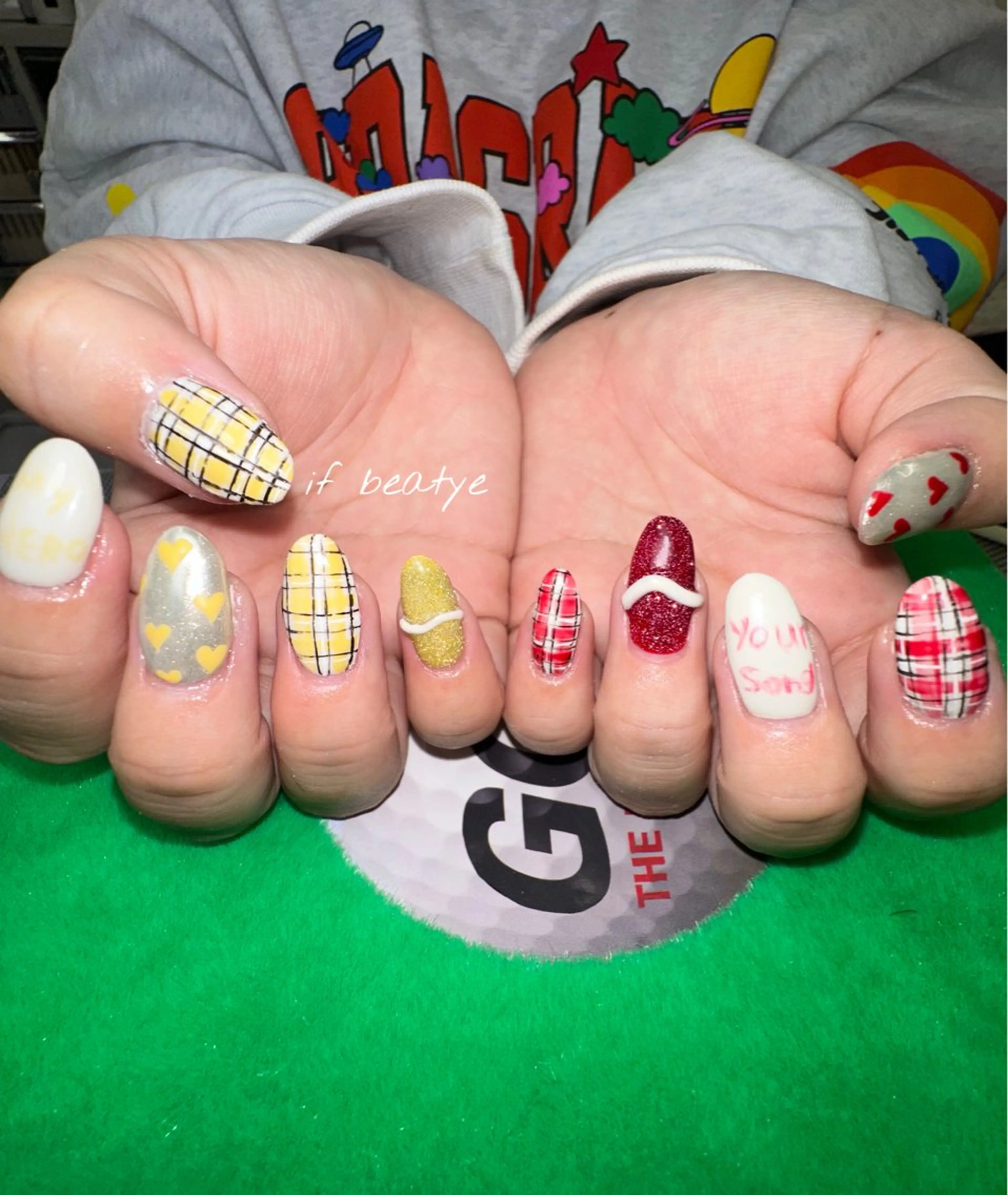 ネイル アートネイル ジェルネイル パラジェル ワンホンネイル ハンドネイル if Hair＆Nail Salon所属・IKA /海外ネイル /個性派/ワンホンのネイルデザイン