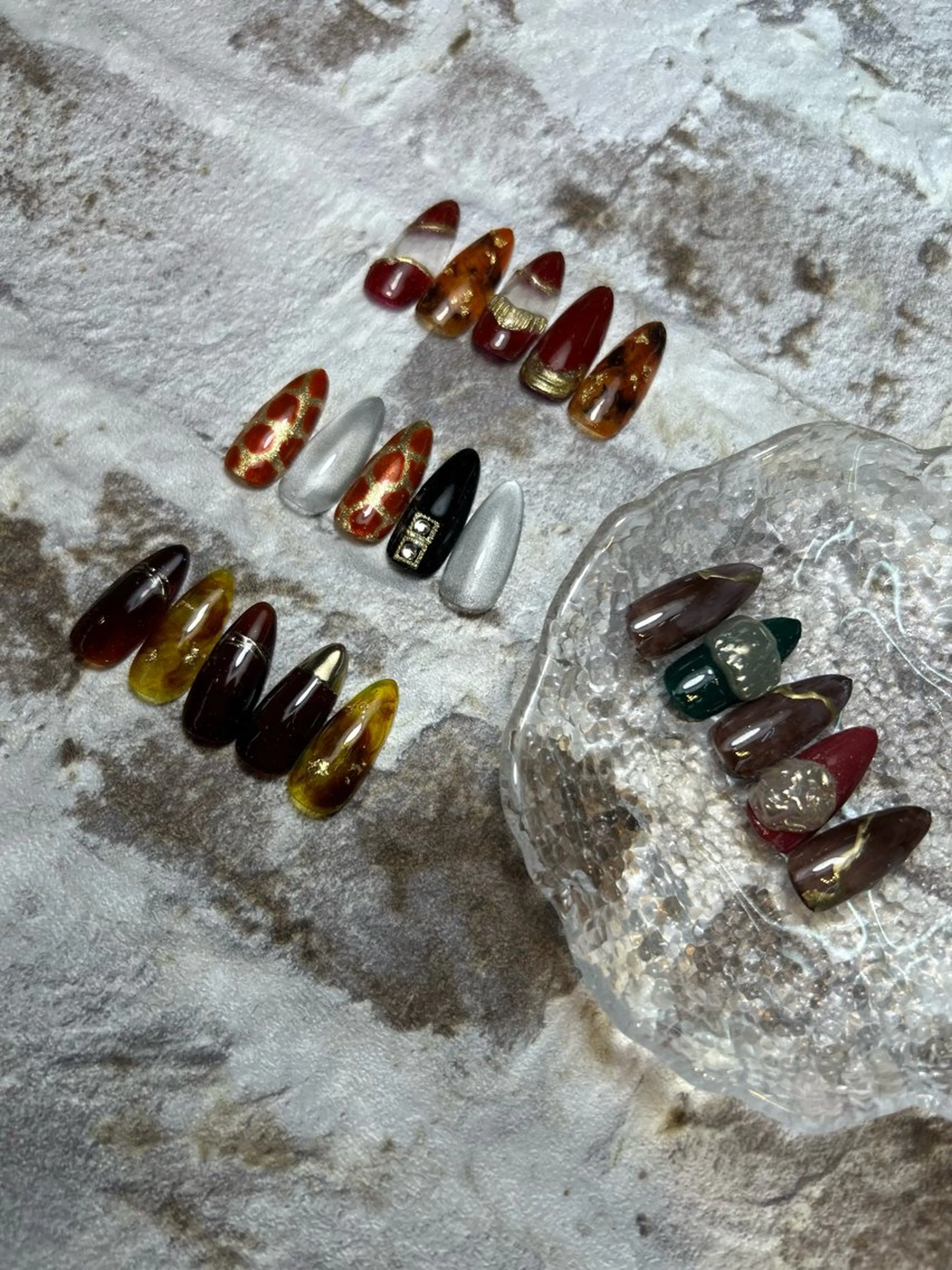 ネイル キラキラネイル 東十条muumii ネイルまつ毛のネイルデザイン