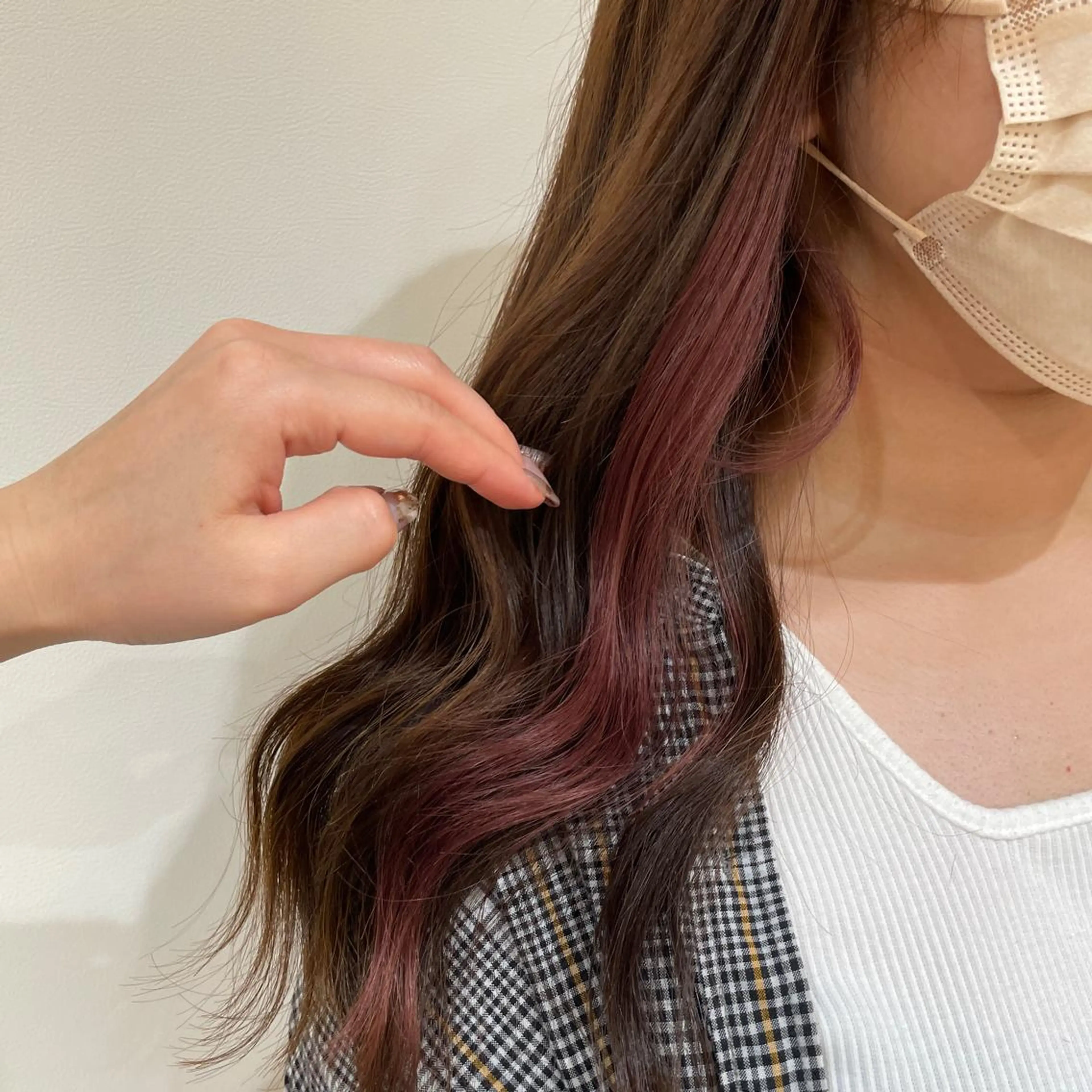 ロング カラー インナーカラー カット ヘアカラー 透明感カラー/ 韓国風🌿RIKOのヘアスタイル