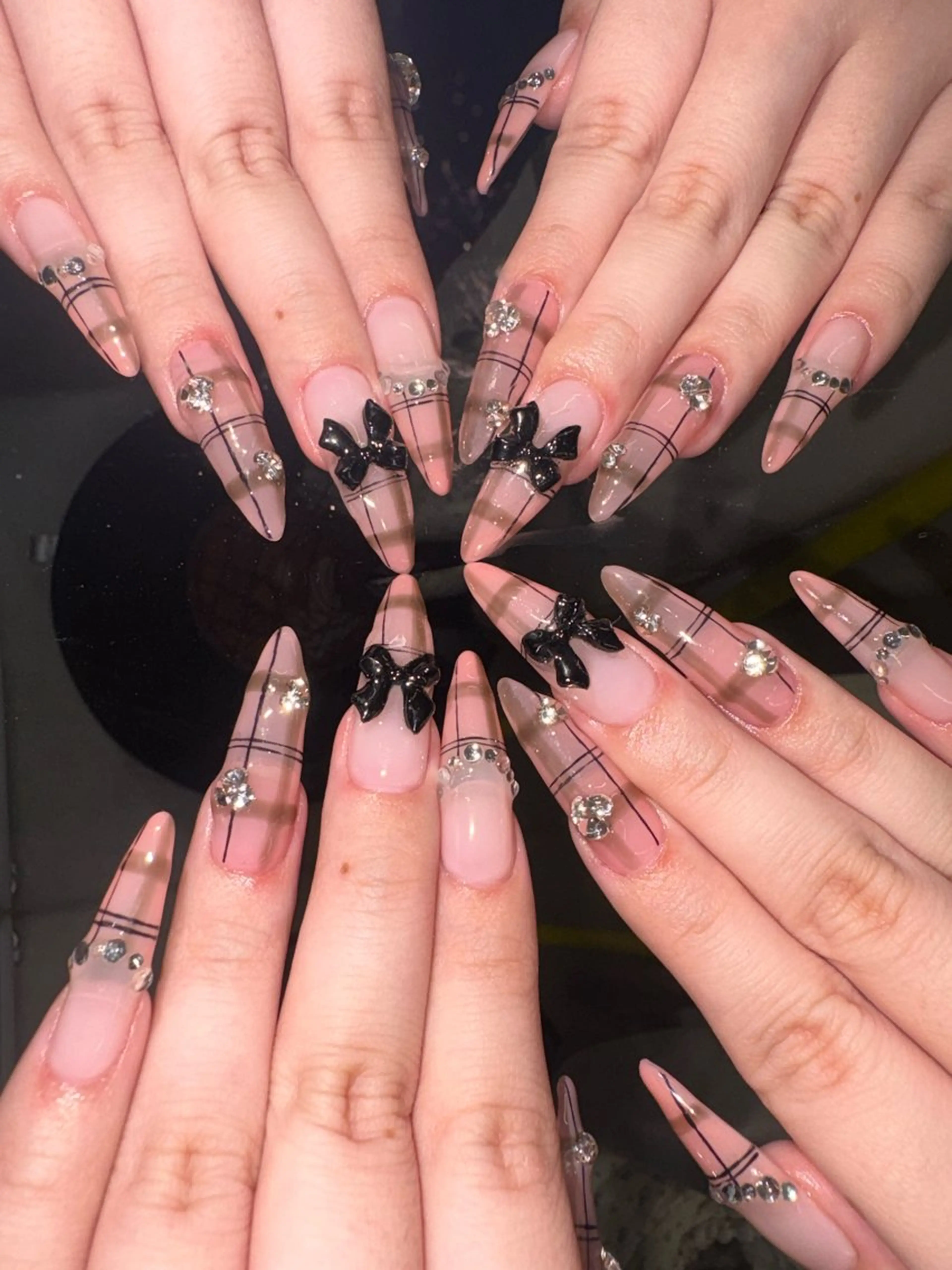 ネイル 持ち込み ピンク ハンドネイル 33nail✴️栄 スミレ❇️Gel-xのネイルデザイン