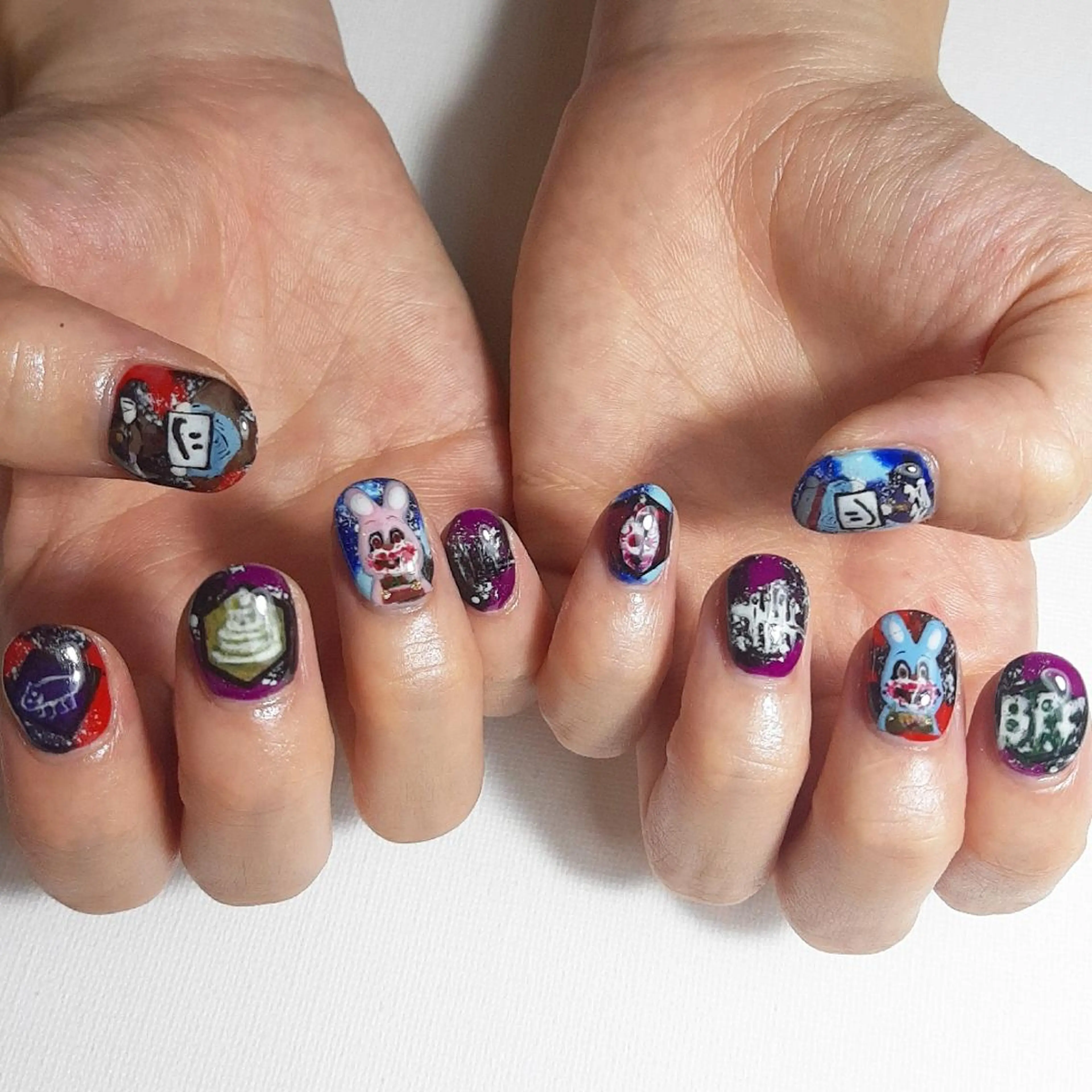 ネイル ジェルネイル 持ち込み ショートネイル owlnail /持込みデザイン専門のネイルデザイン