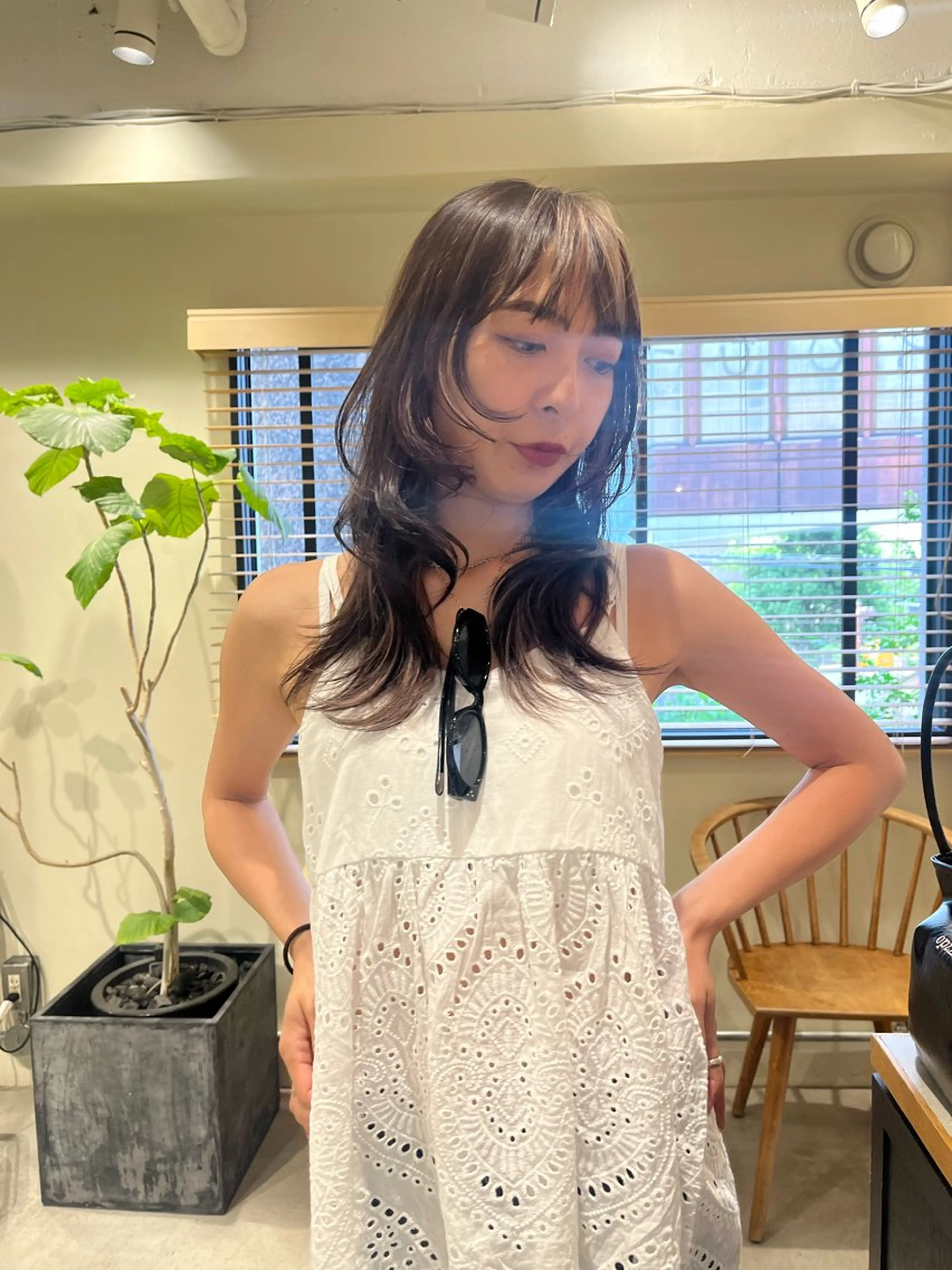 ロング カラー カット パーマ 縮毛矯正 トリートメント 🦮shiori アイドルオタク🦮のヘアスタイル