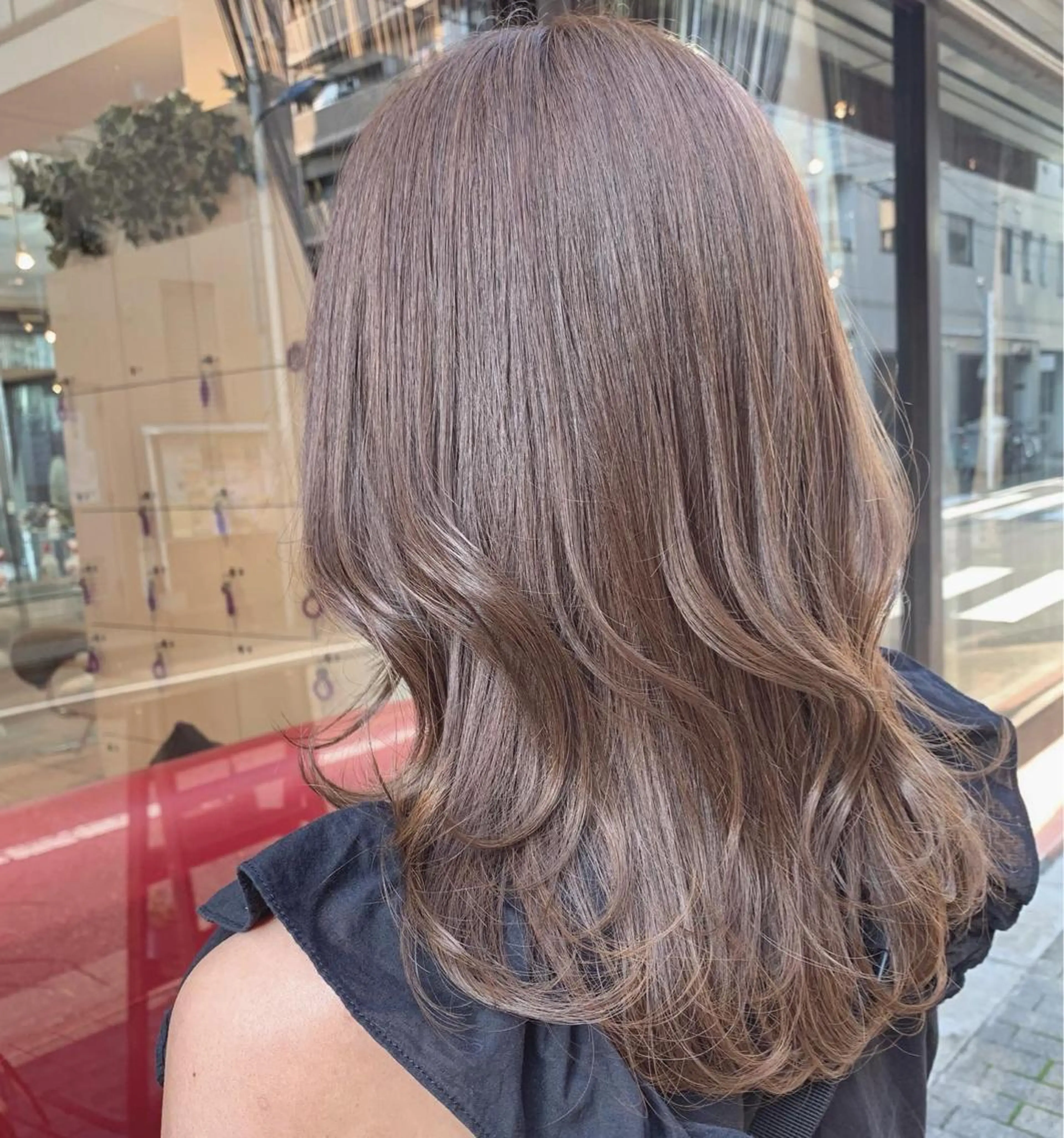 セミロング カラー ベージュカラー ショコラベージュ ピンクカラー ヘアカラー トリートメント ayaka 大宮のヘアスタイル