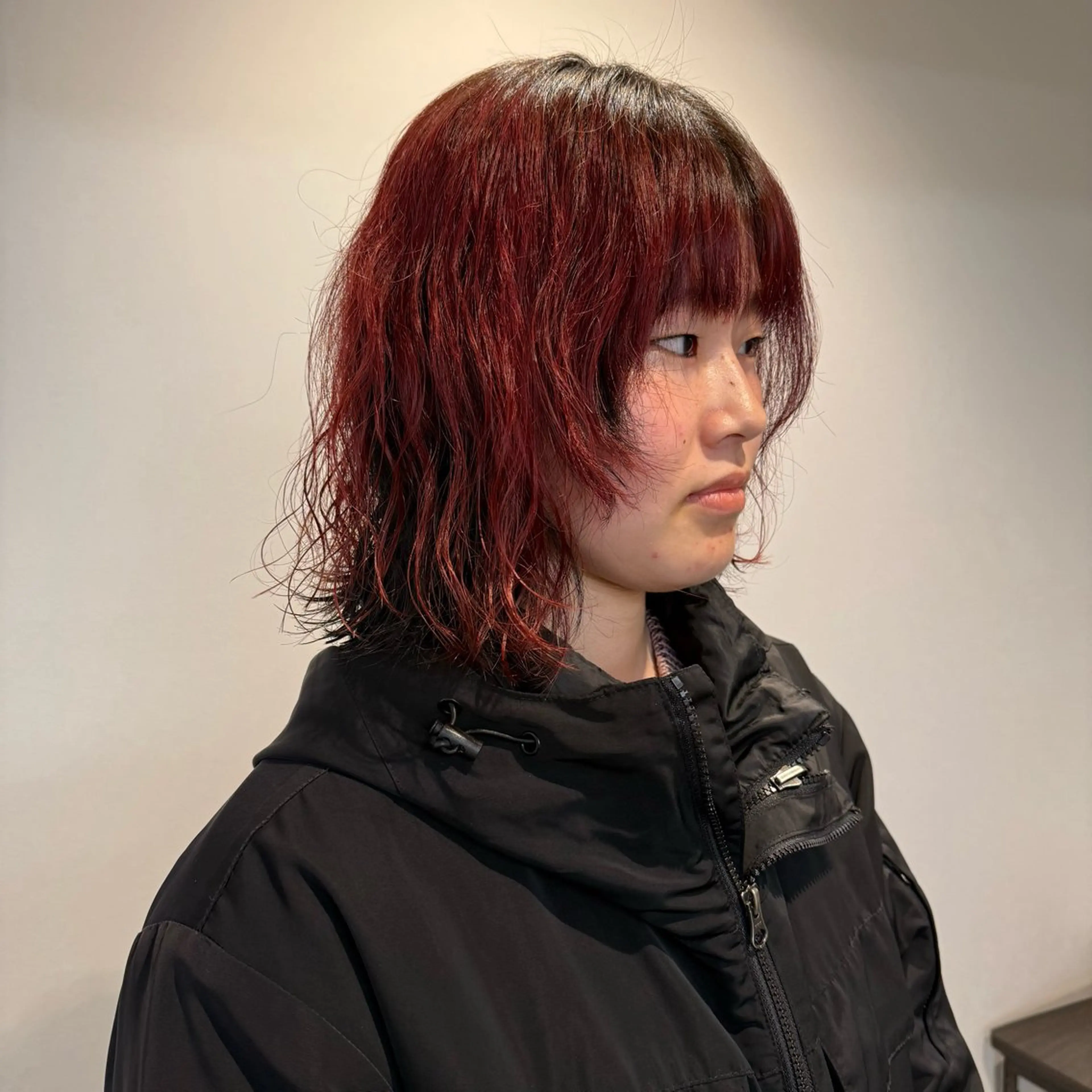 ミディアム カラー デザインカラー カット ヘアカラー トリートメント miwa/ボブパーマ /モードボブのヘアスタイル