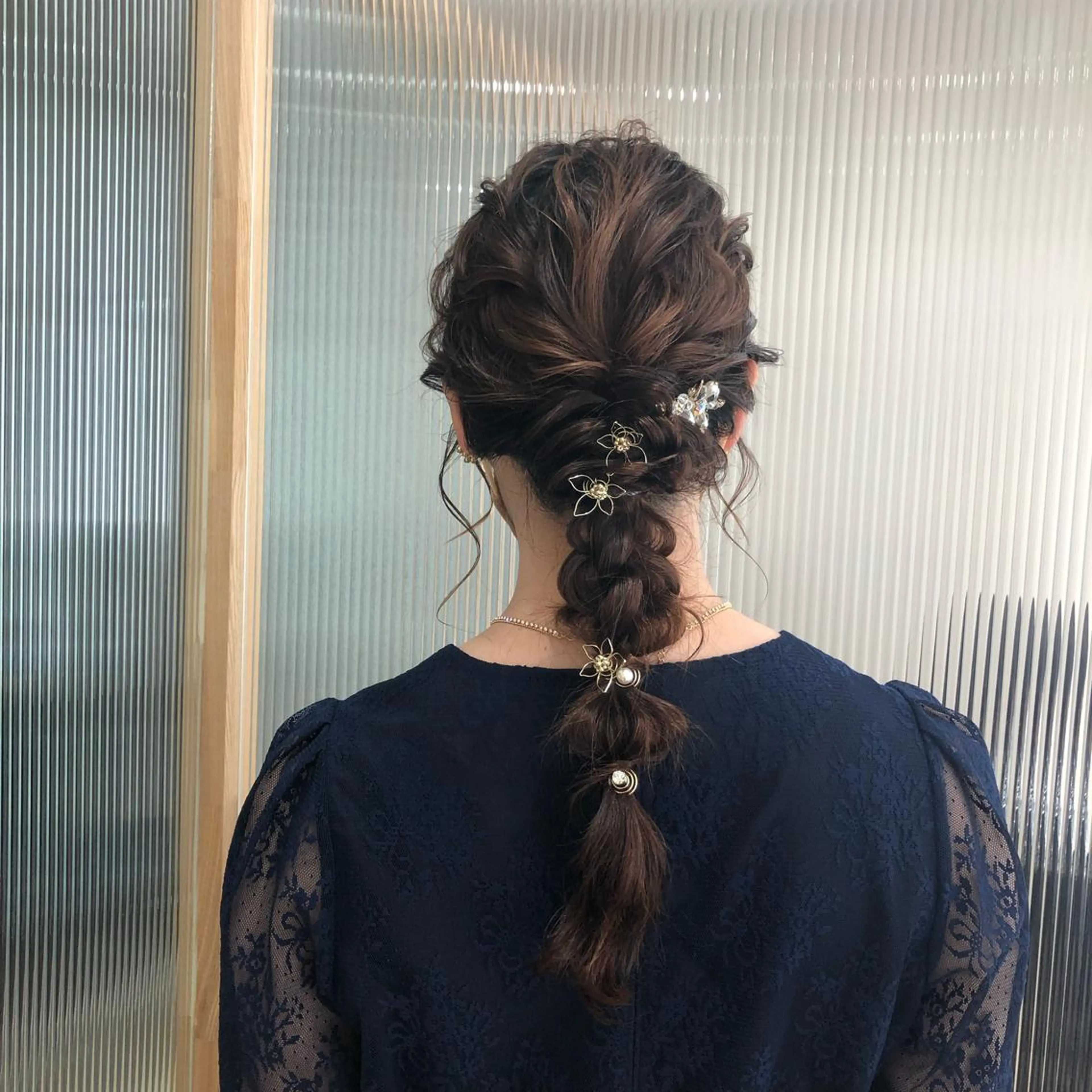 セミロング ヘアアレンジ ヘアセット ✨🌿大人可愛い愛さ れhair🌿✨松本のヘアスタイル