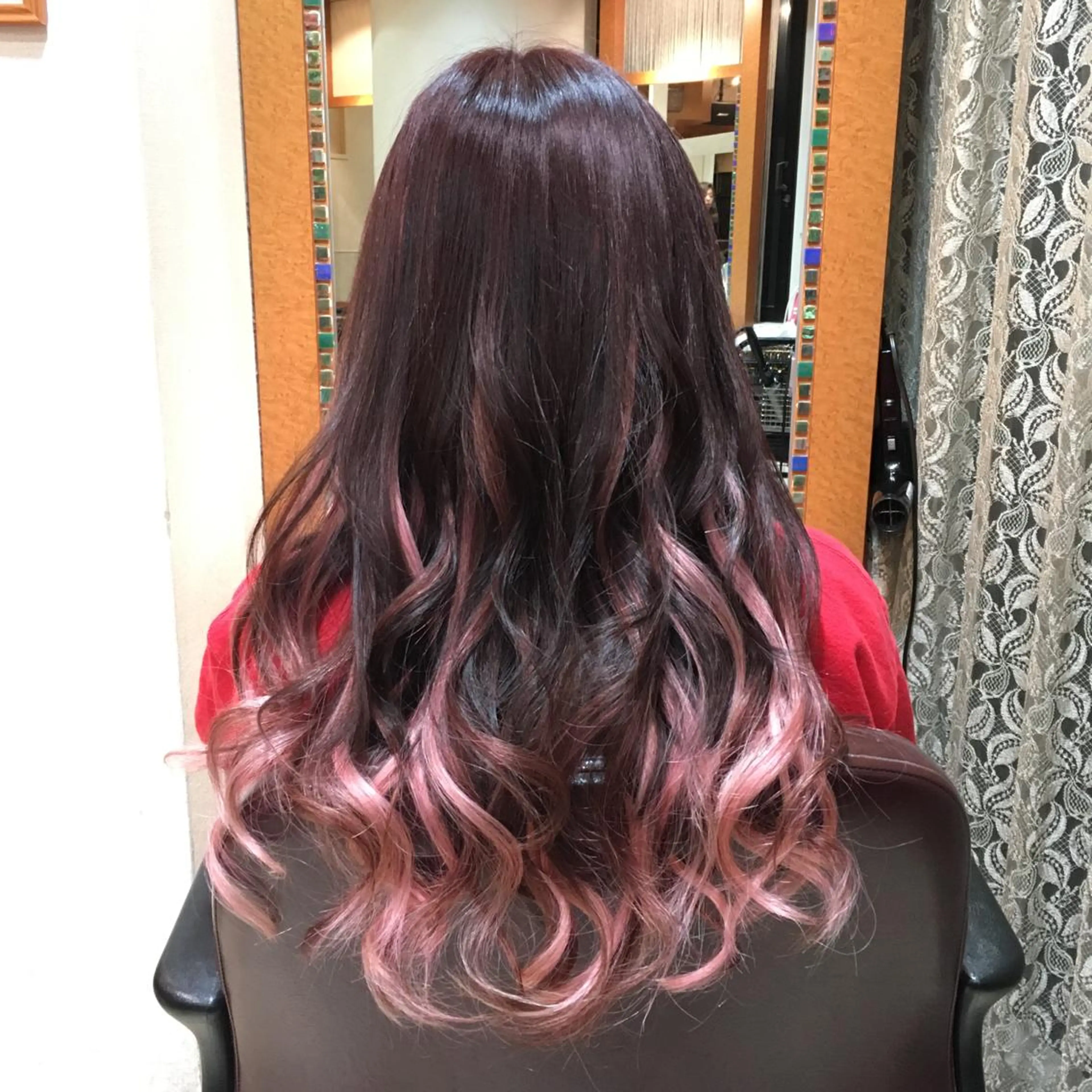 ロング カラー 編み込みエクステ エクステ リピート指名no.1 /ruiのヘアスタイル