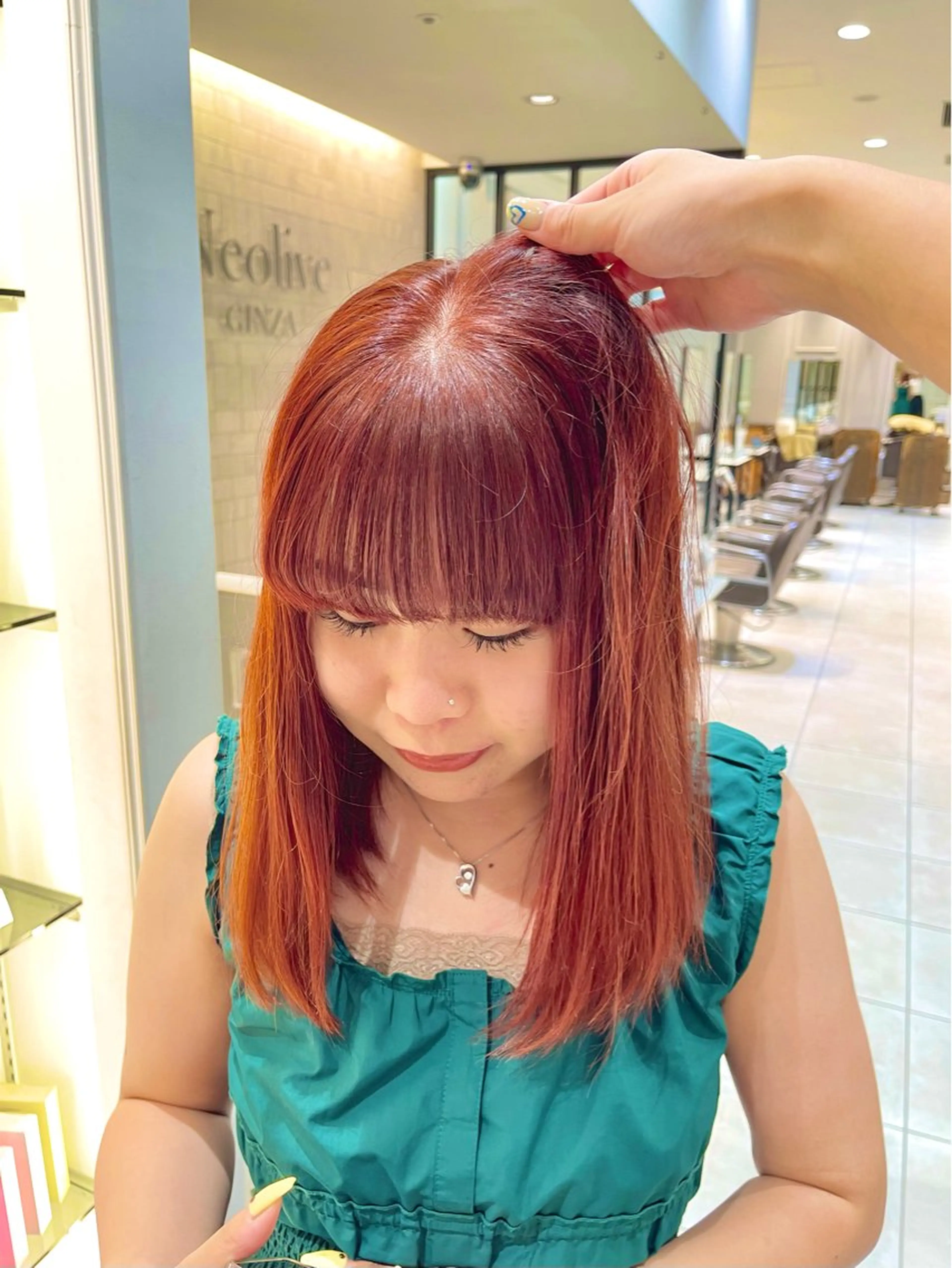 ミディアム 🍎ハイトーンカラー /MANA🍎のヘアスタイル