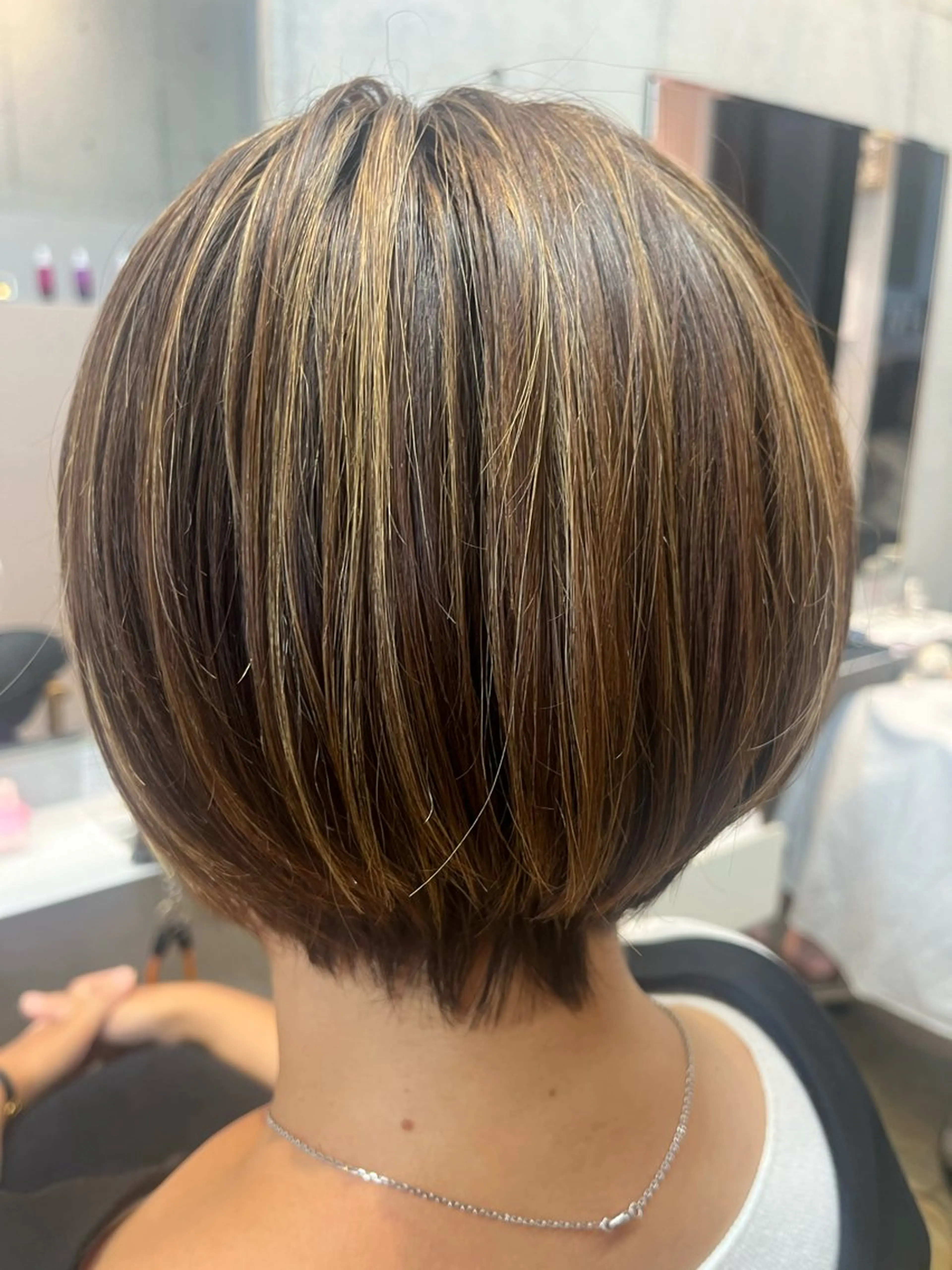 ショート カコ/レイヤーカット ヘアアレンジのヘアスタイル