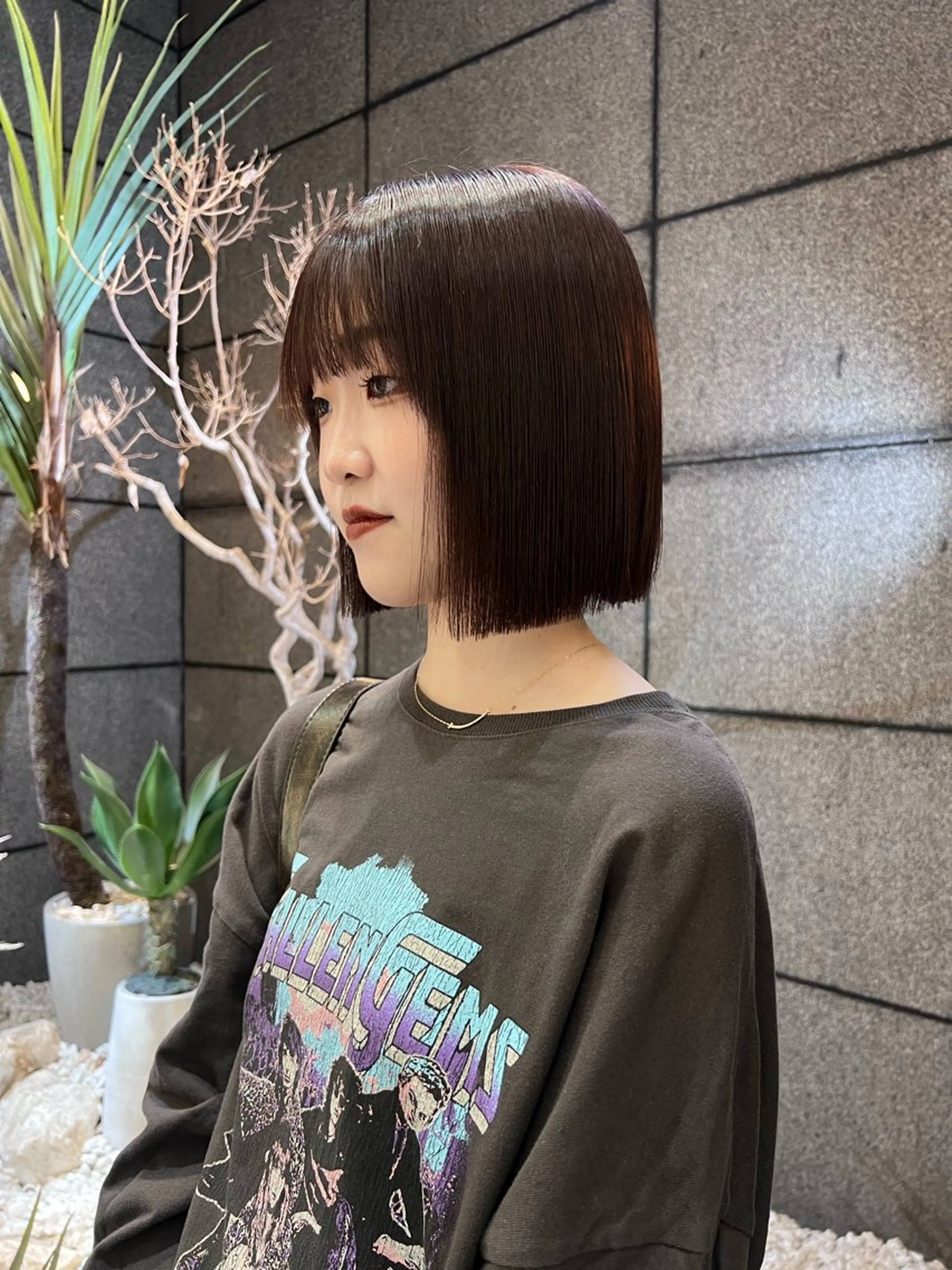 ミディアム 酸性ストレート 縮毛矯正 酸性ストレート人気 No,1/カスミ🩰のヘアスタイル