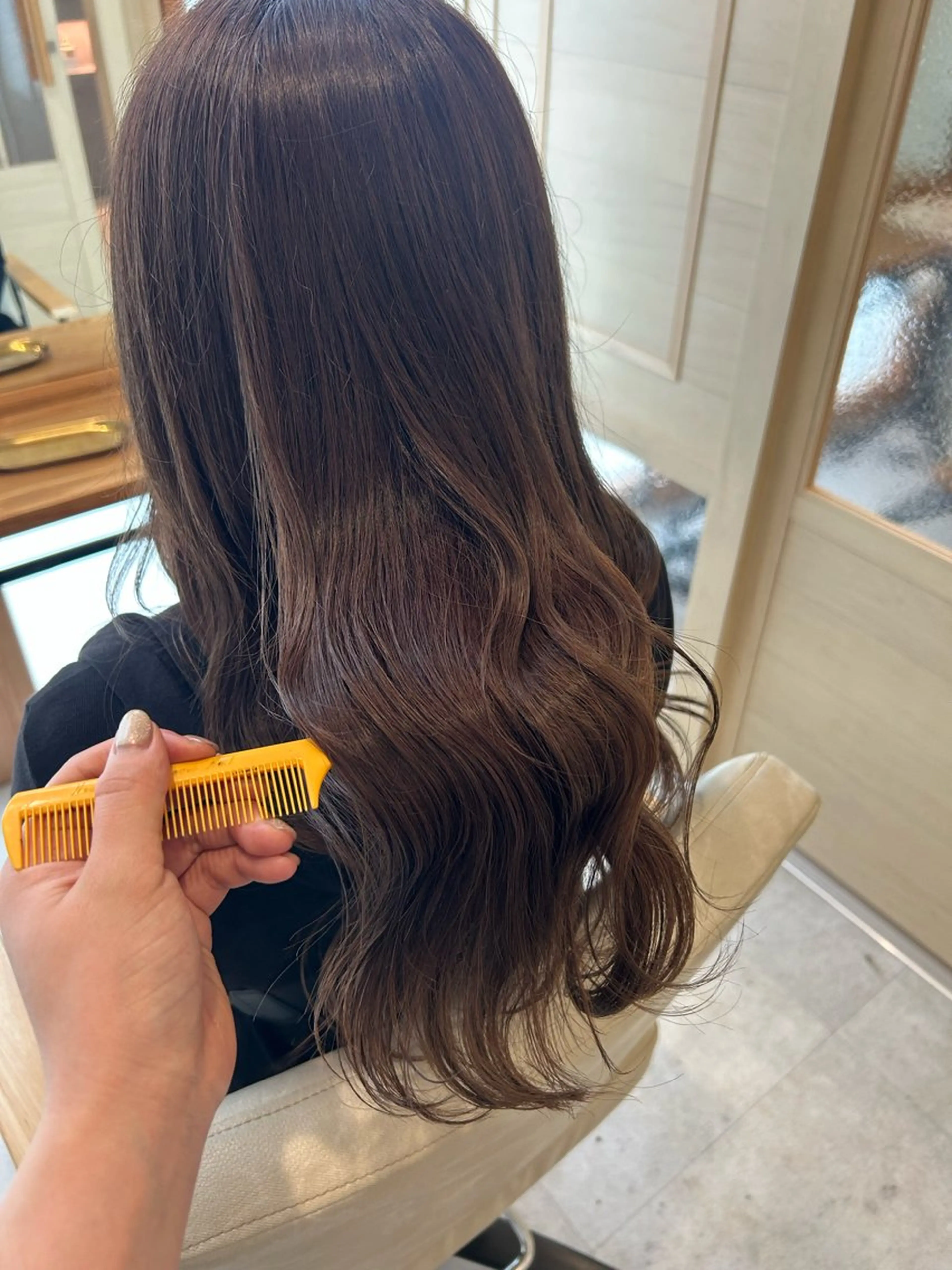 ロング カット ヘアカラー トリートメント 森田 遥菜のヘアスタイル