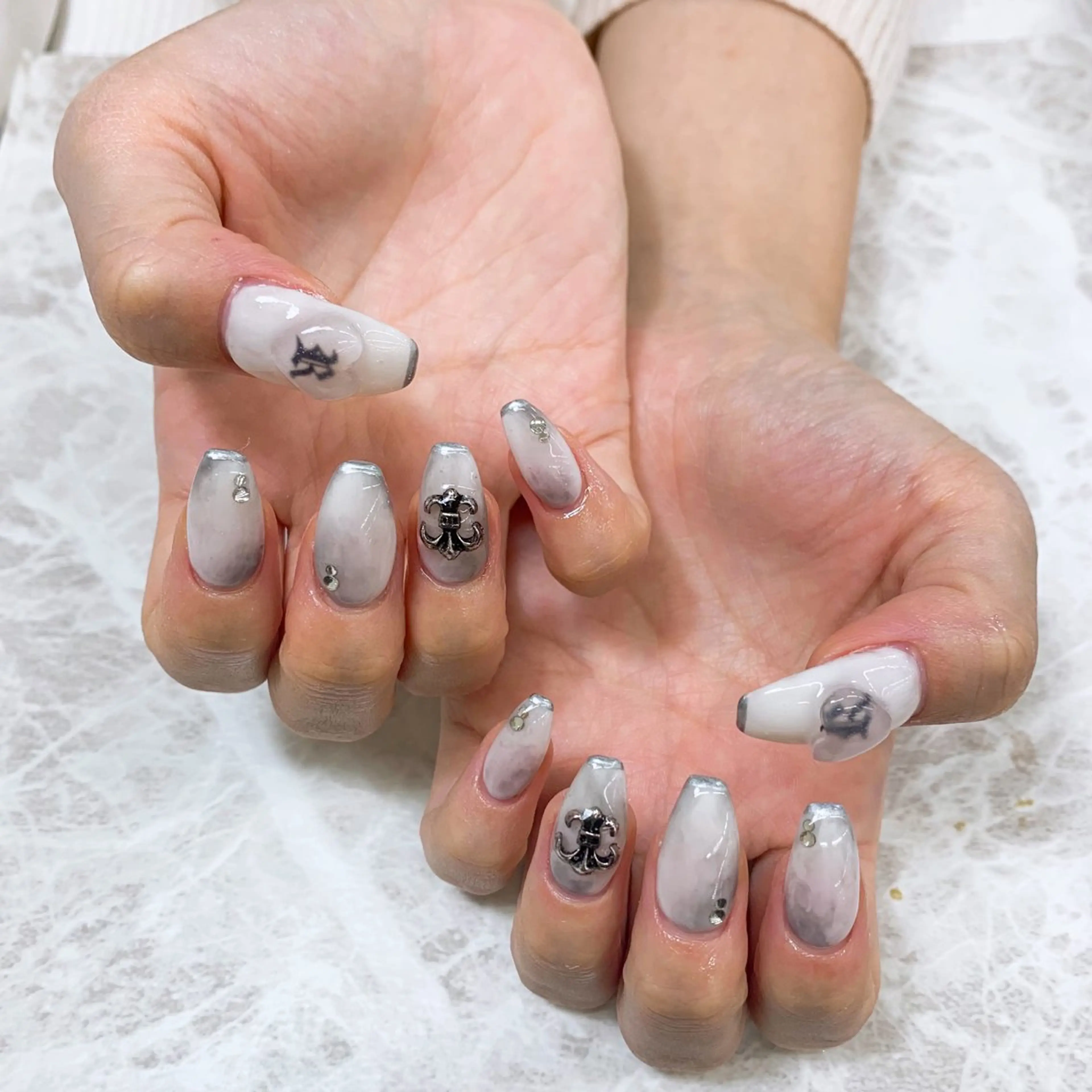 ネイル ハンドネイル ⭐︎休業中の練習⭐︎ JNA認定講師髙橋のネイルデザイン