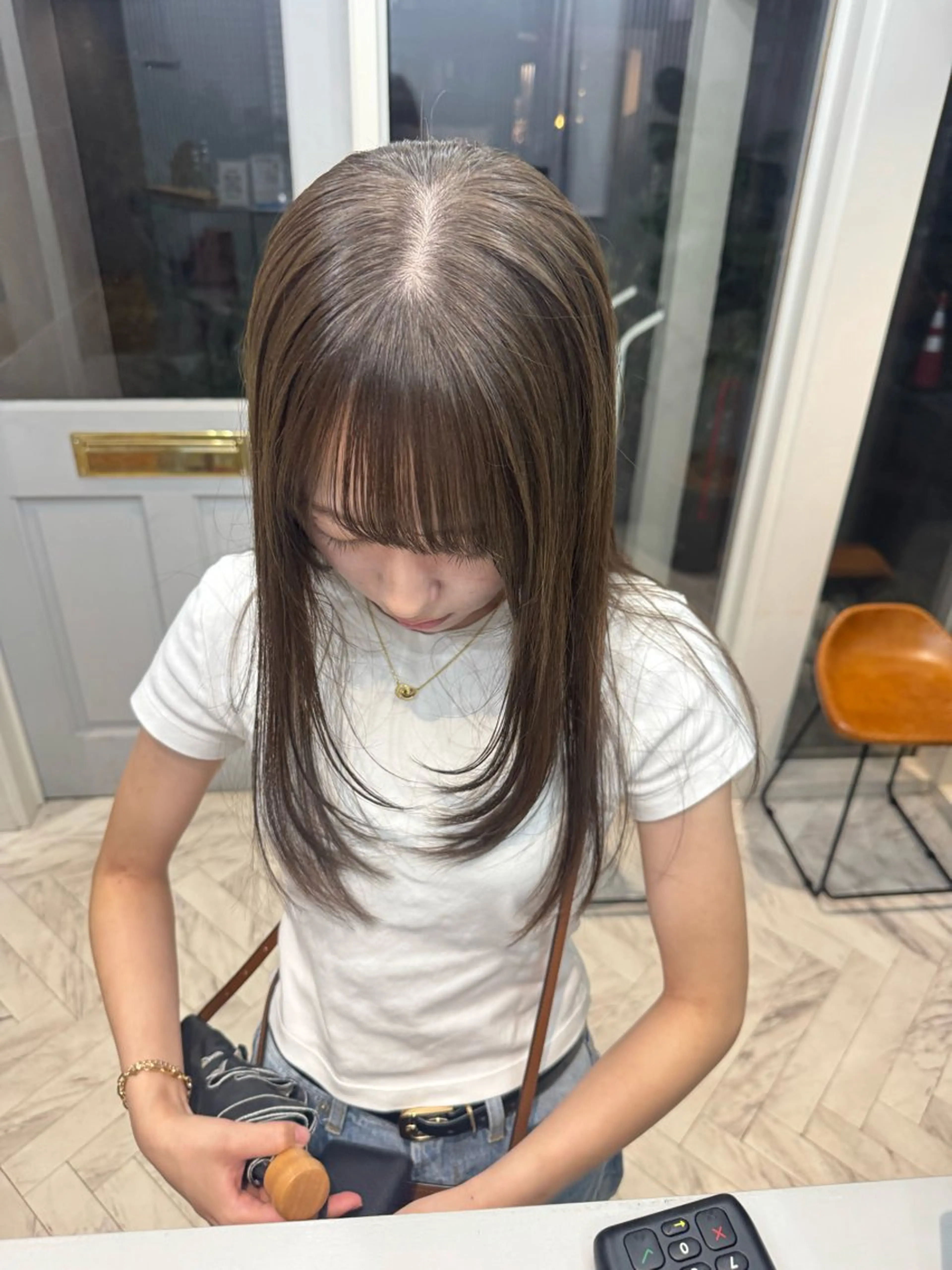 ロング カラー ブラウンカラー オリーブブラウン ヘアカラー トリートメント Lomalia 🤍🫧/makoのマツエク・マツパデザイン