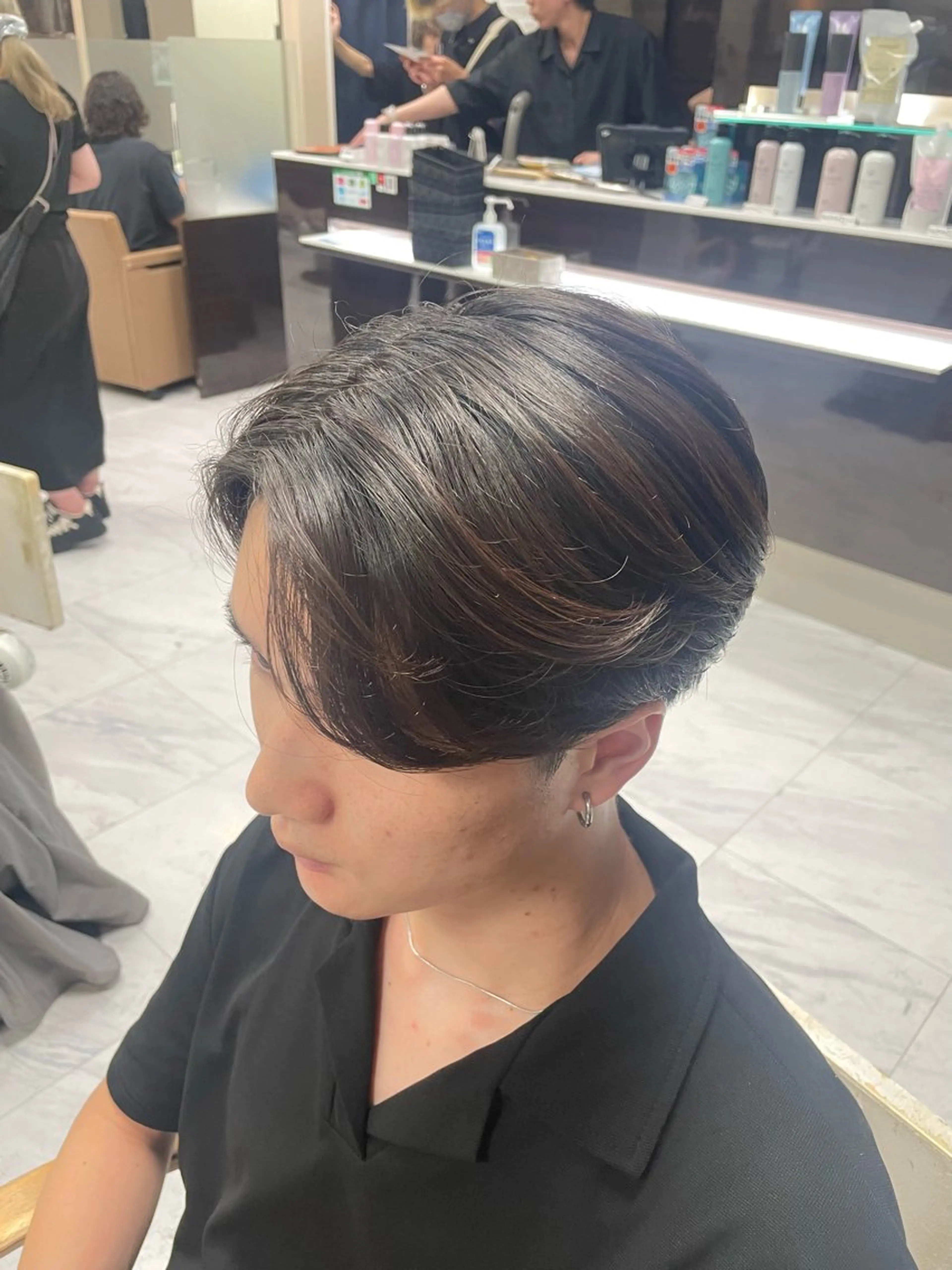 ショート メンズ センターパート かきあげバング 🍒KUMAGAI 🍒のヘアスタイル