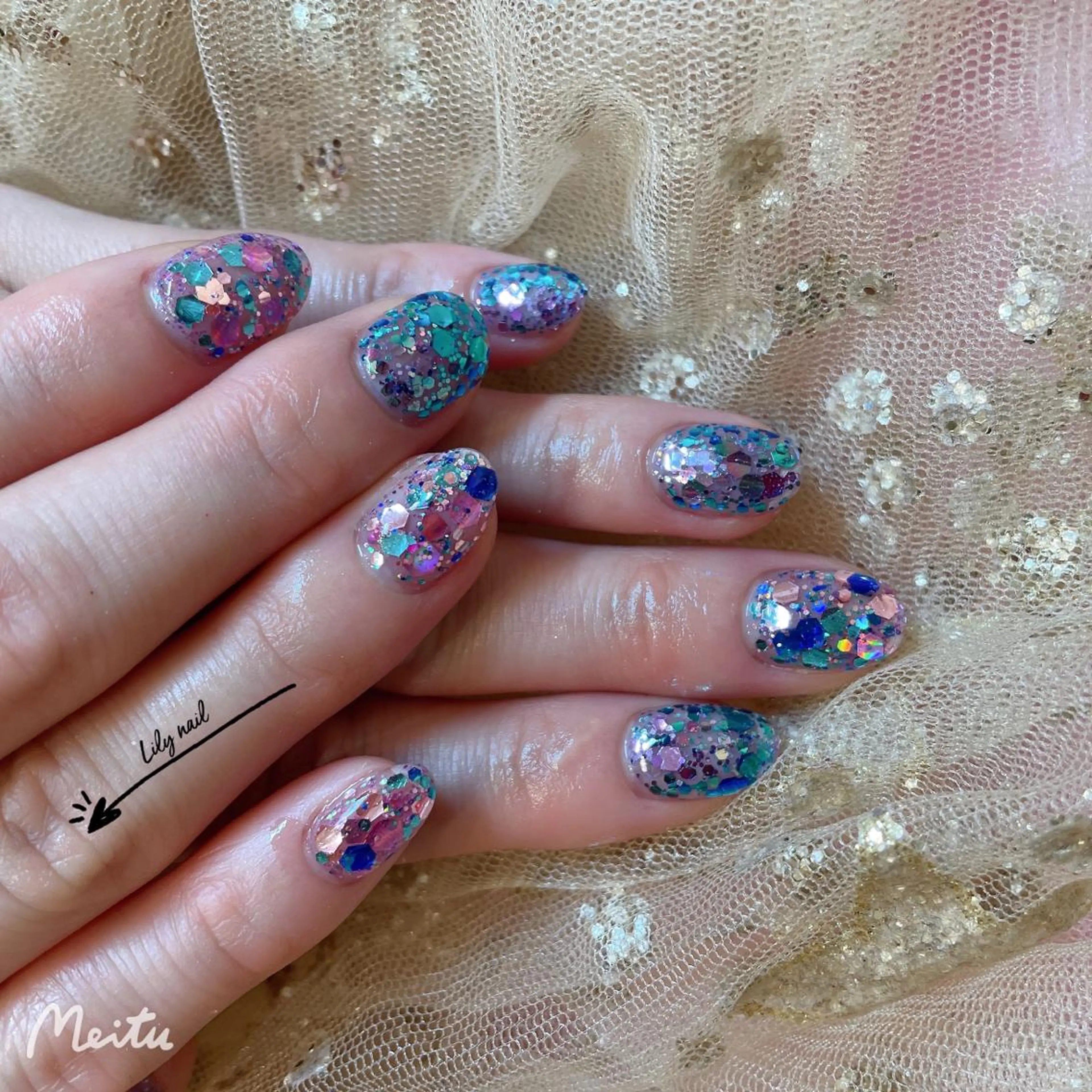 ネイル キラキラネイル nail Lilyのネイルデザイン